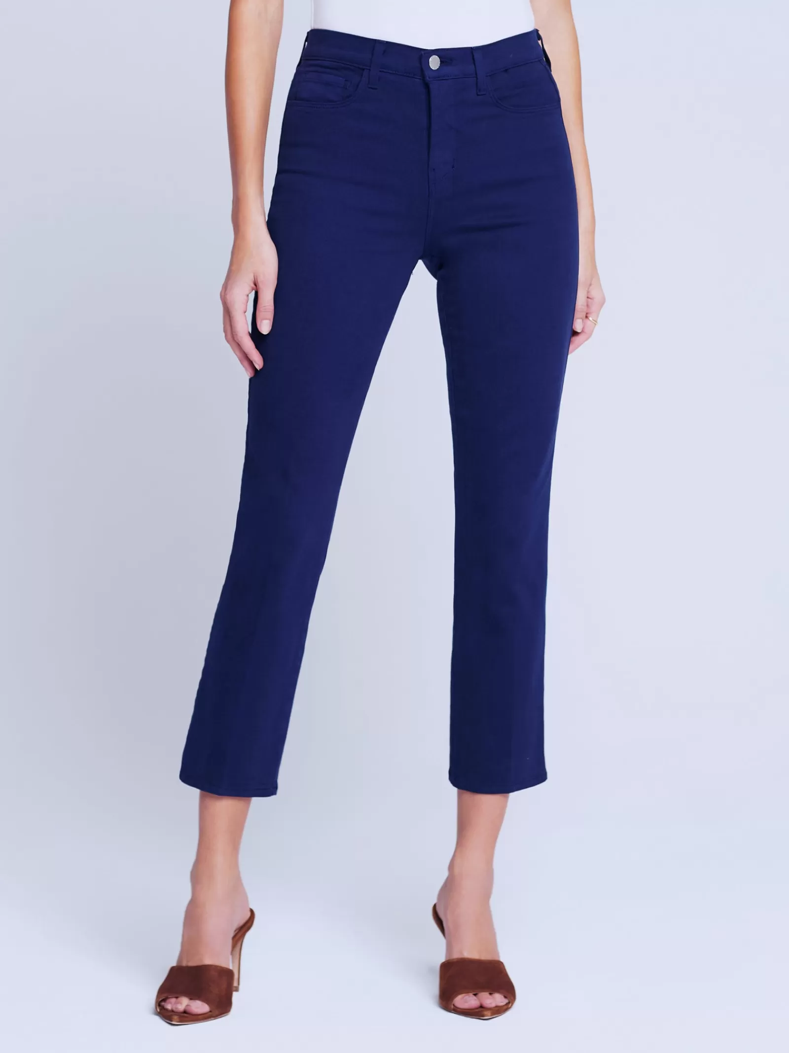 L'AGENCE Alexia Cropped Cigarette Jean< Petite | Straight