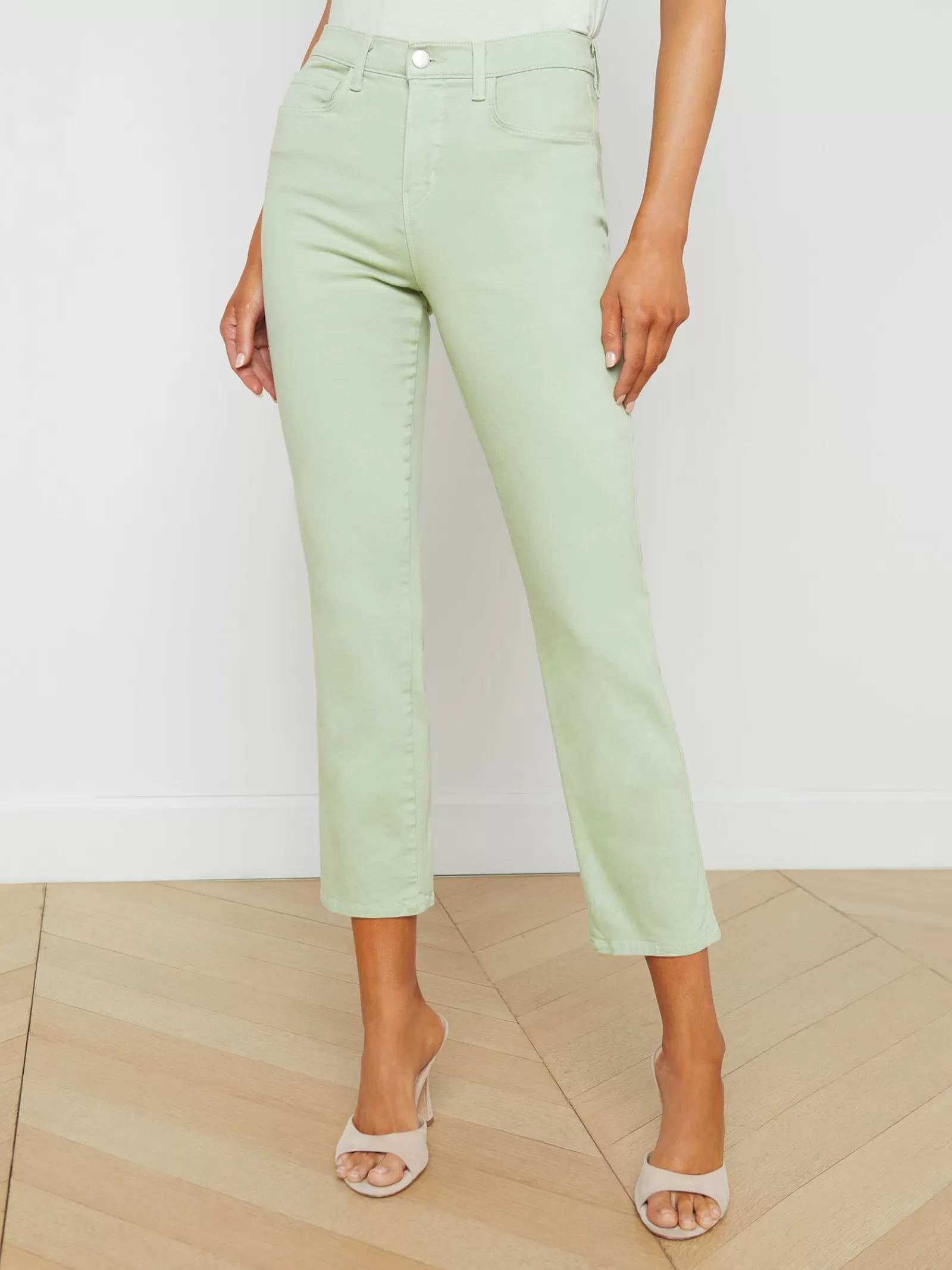 L'AGENCE Alexia Cropped Cigarette Jean< Petite | Straight