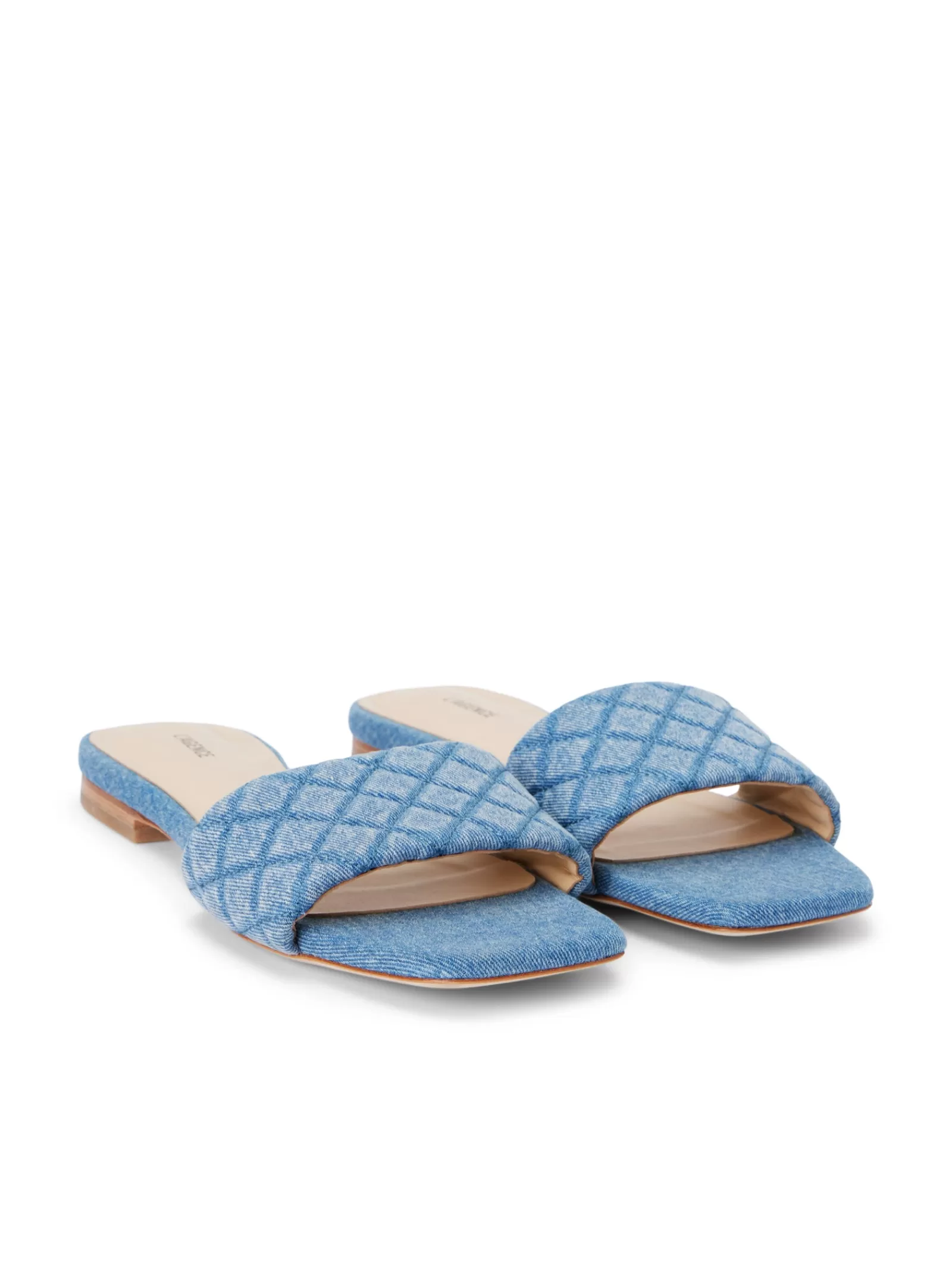 L'AGENCE Aloise Denim Slide Sandal< Spring Collection | Sandals & Wedges