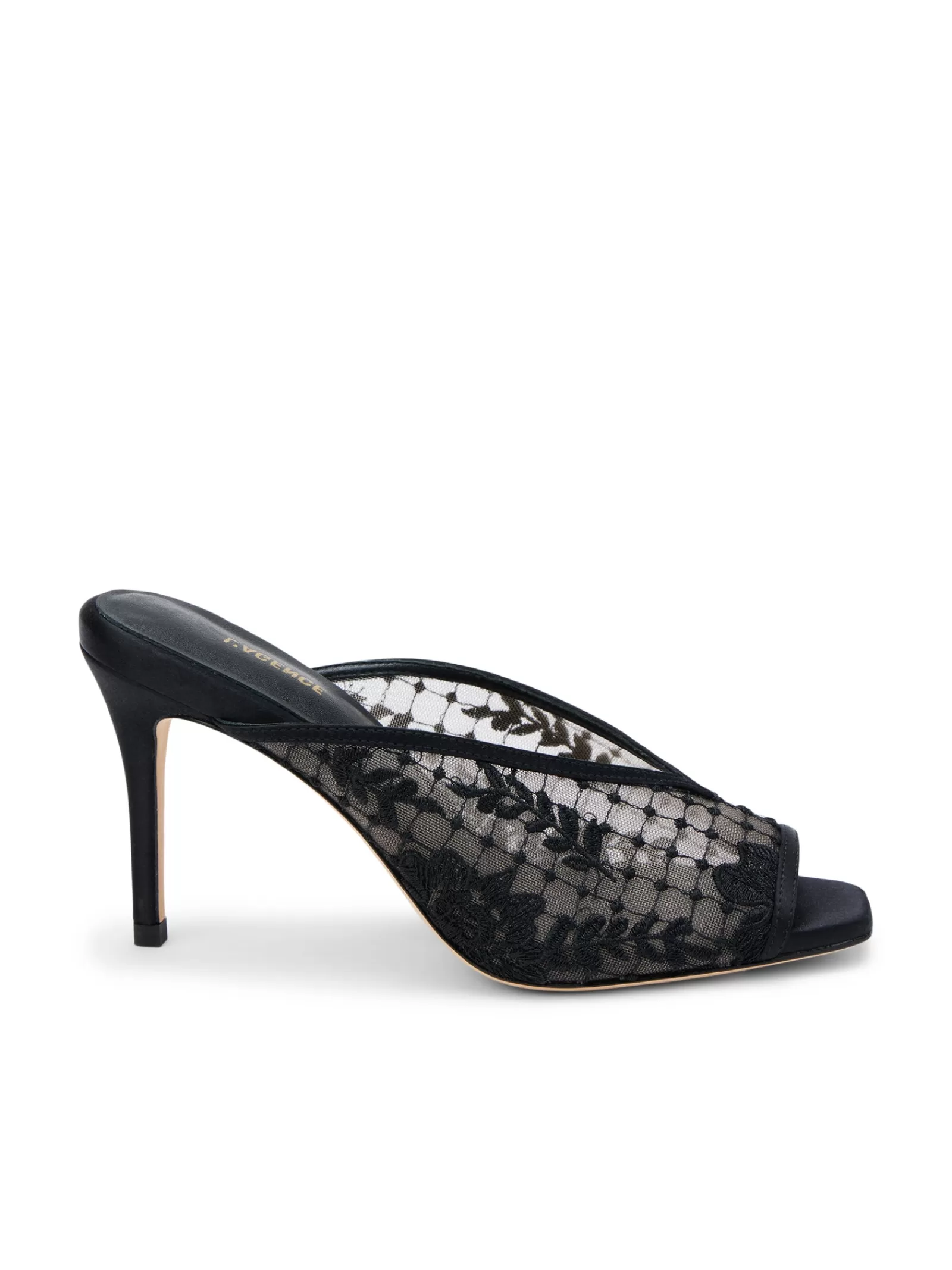 L'AGENCE Amelie Open Toe Mule< All Things Black