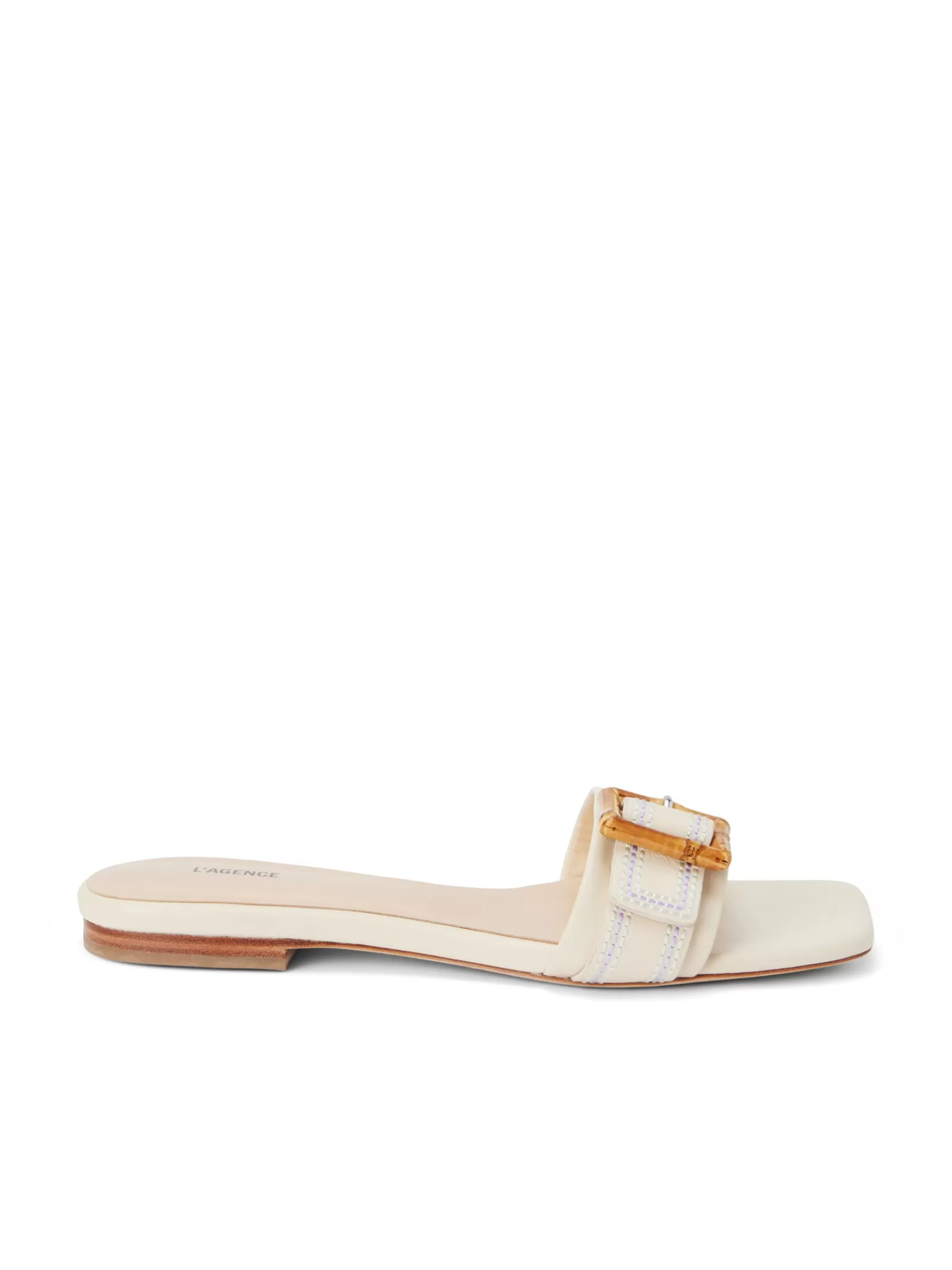 L'AGENCE Aurelie Buckle Slide Sandal< Spring '24 Catalog | Sandals & Wedges