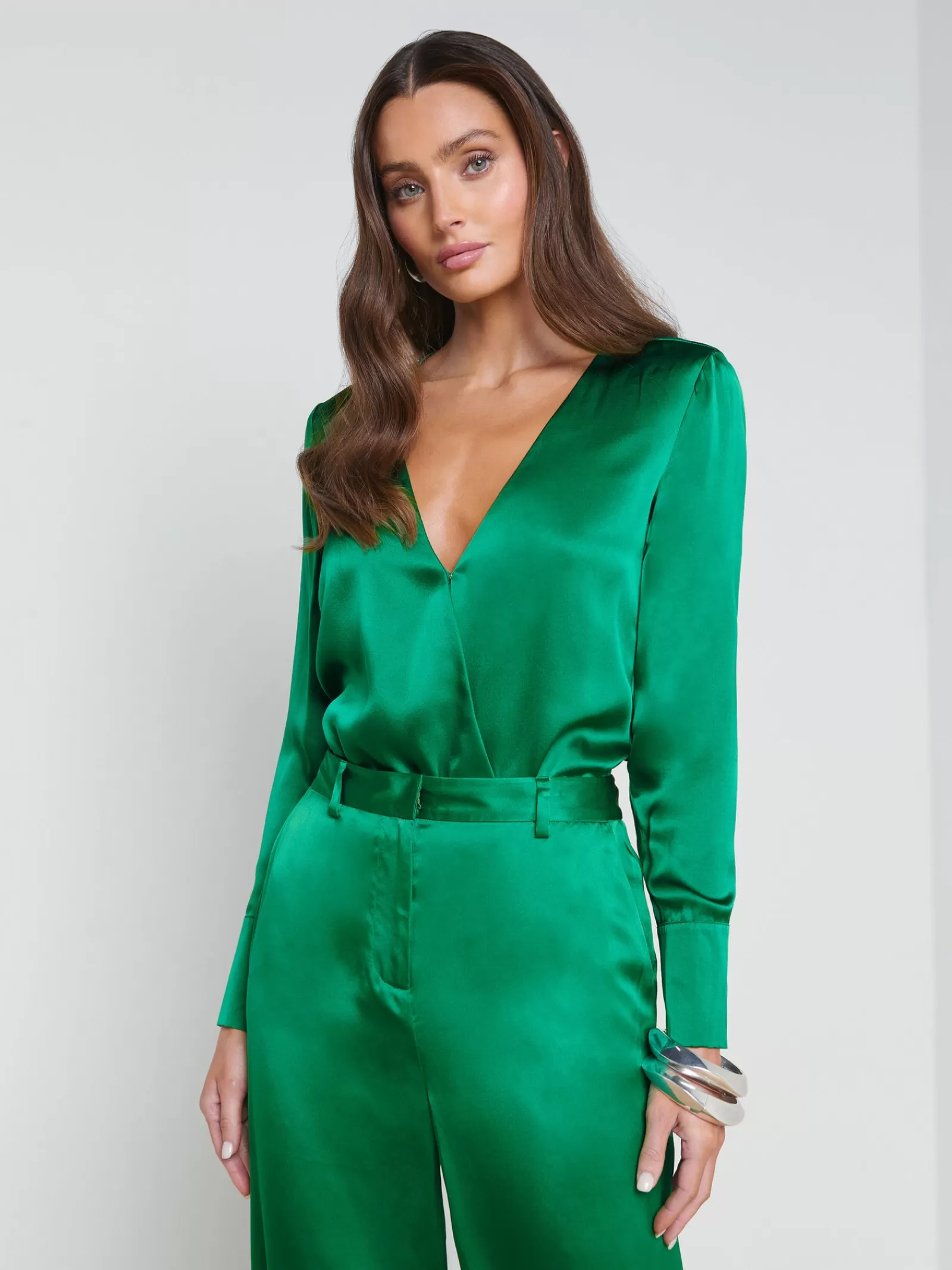 L'AGENCE Blaze Silk Bodysuit< Sets | Spring Collection