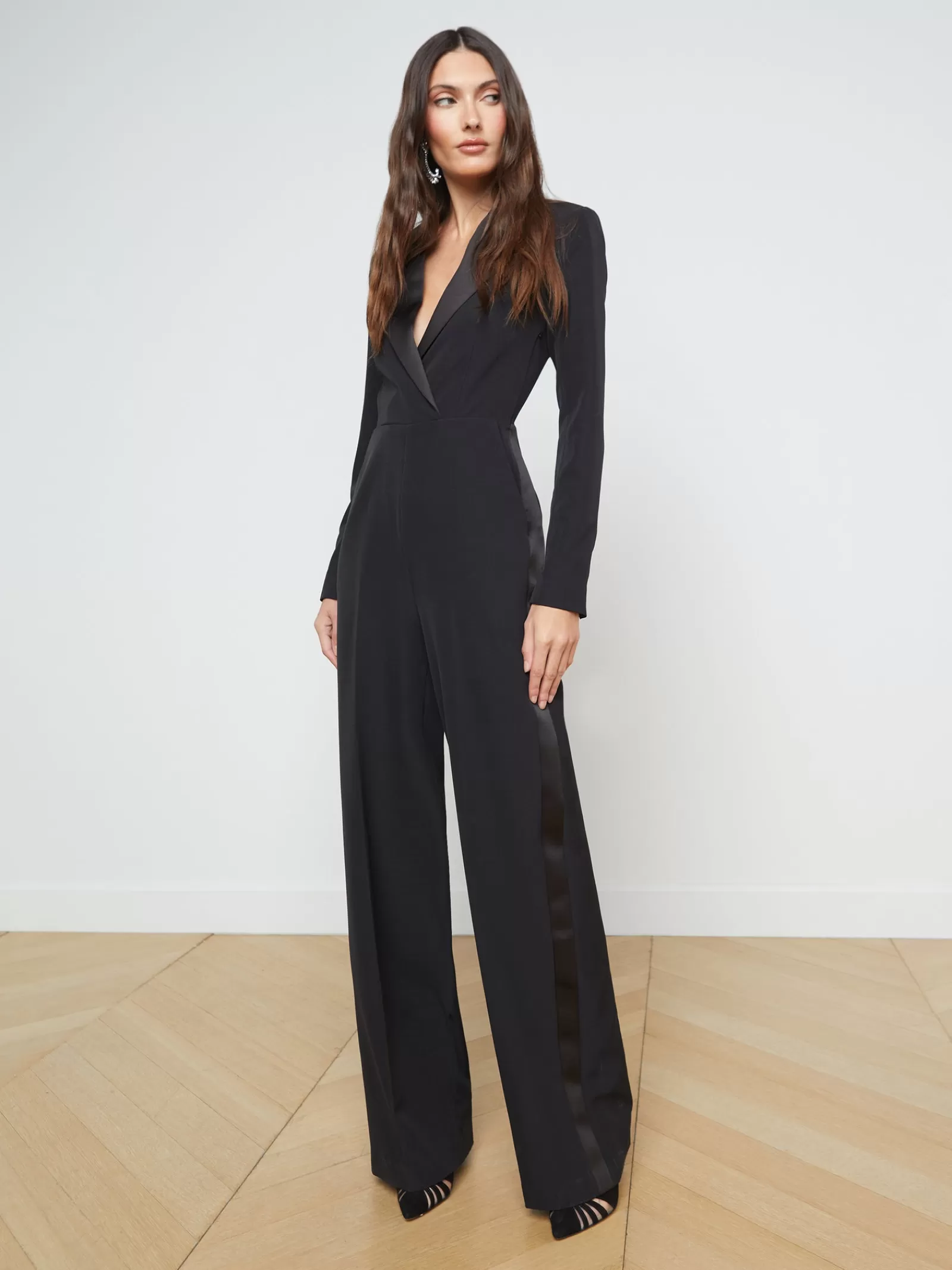 L'AGENCE Bora Tux Jumpsuit< All Things Black | Online Exclusives