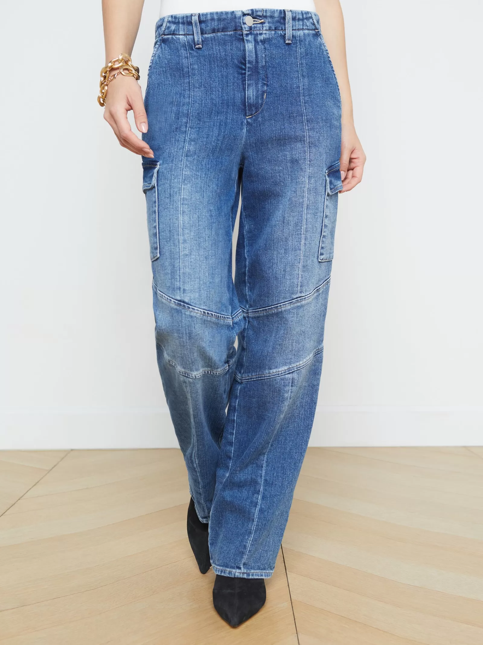 L'AGENCE Brooklyn Cargo Jean< Cargo Pants | Cargo Pants