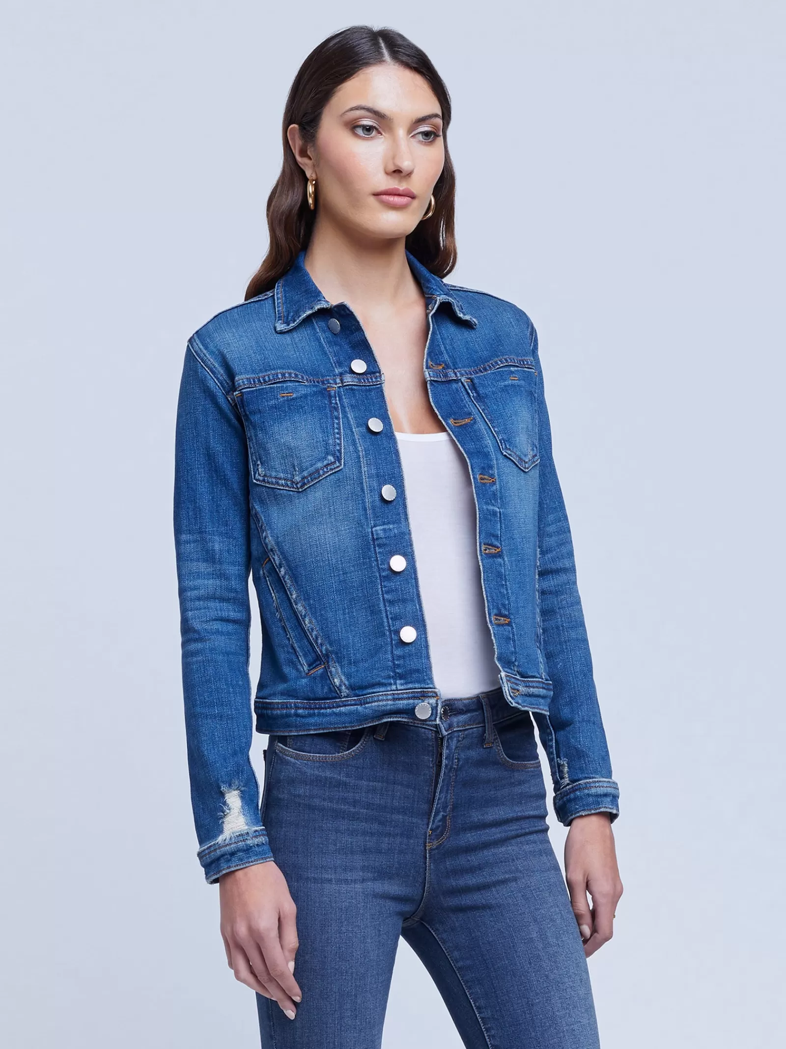 L'AGENCE Celine Jacket< Denim Jackets | Essentials