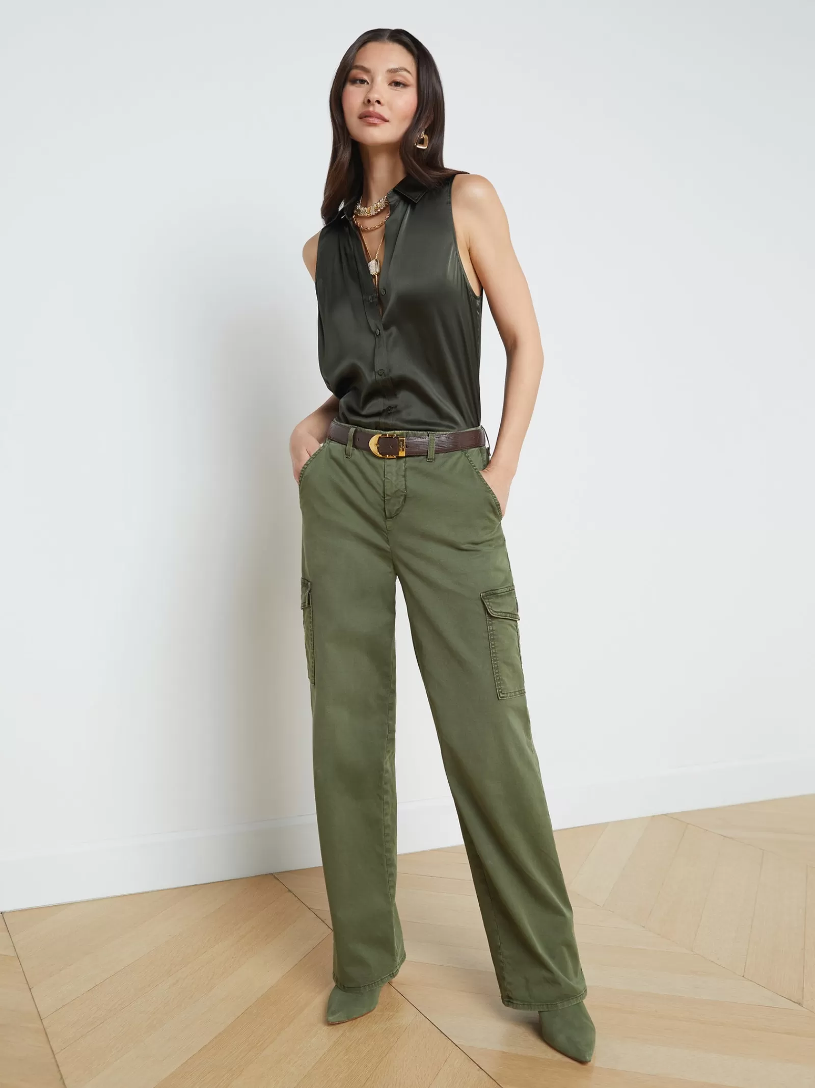 L'AGENCE Channing Trouser< Cargo Pants | Cargo Pants