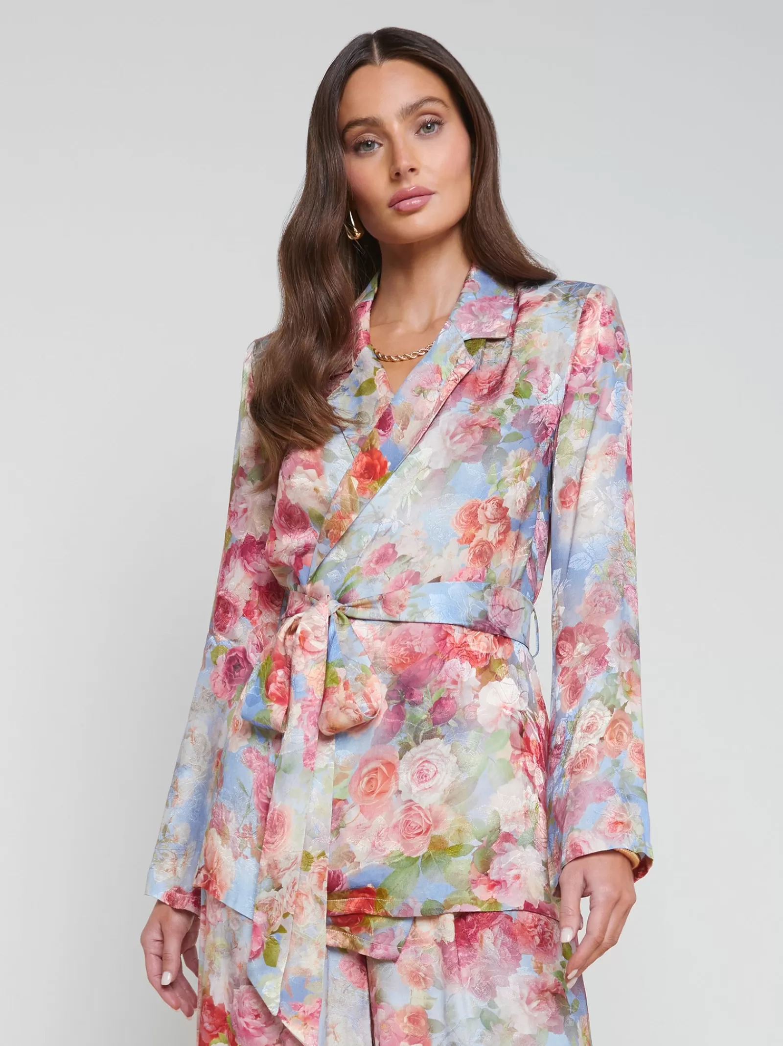 L'AGENCE Ciara Robe Blouse< Sets | Print Edition