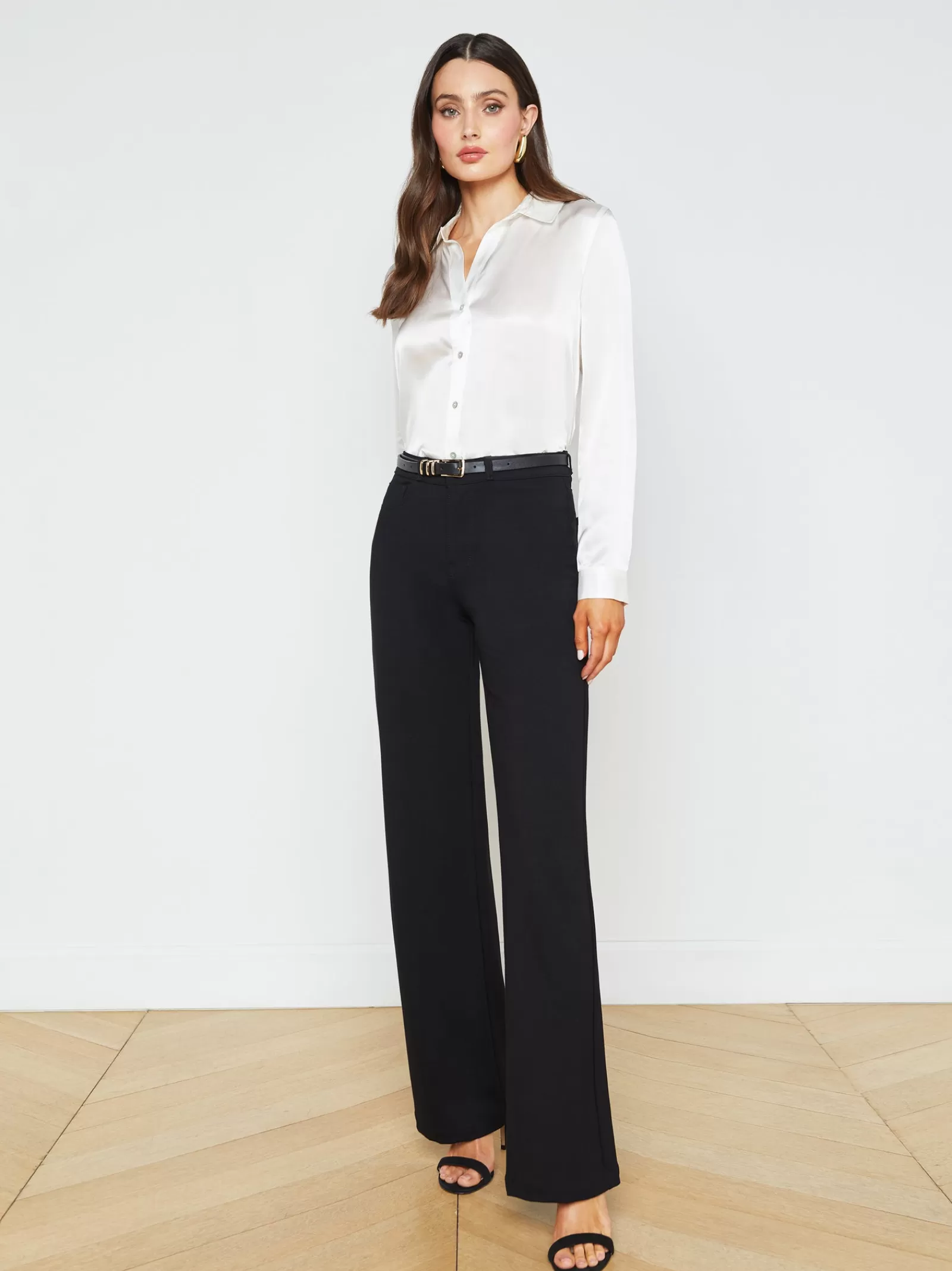 L'AGENCE Clayton Pant< All Things Black | Pants, Shorts & Skirts