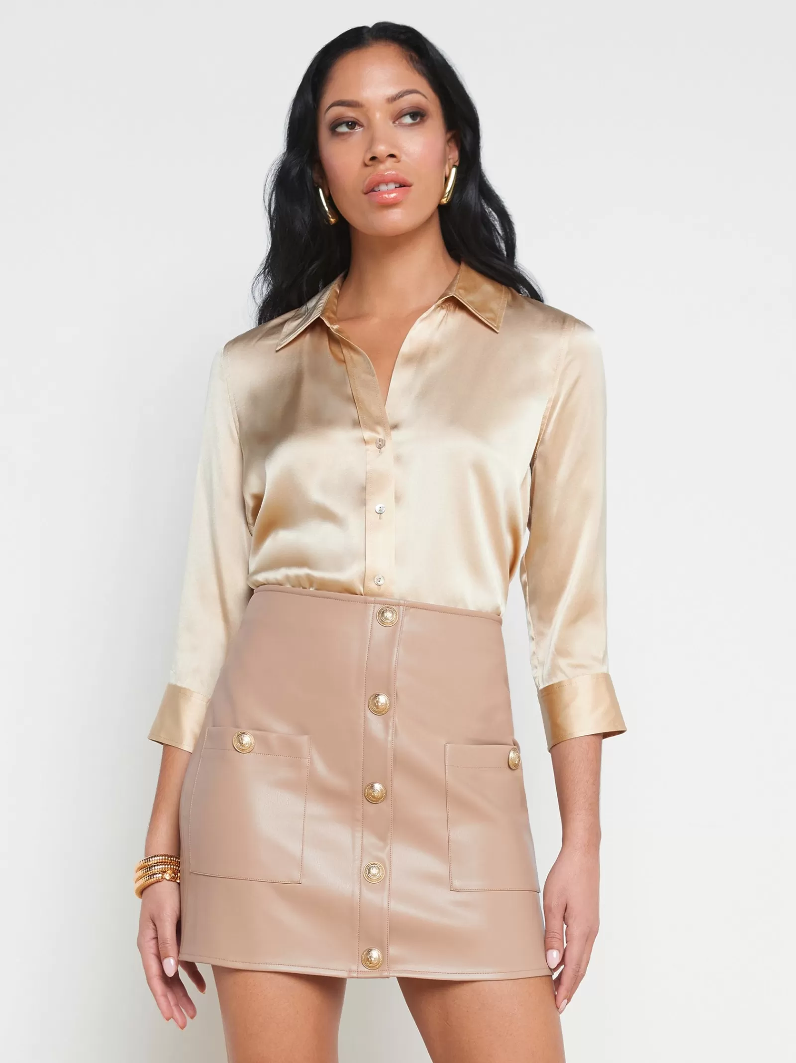 L'AGENCE Dani Silk Blouse< Spring '24 Catalog | Spring Collection