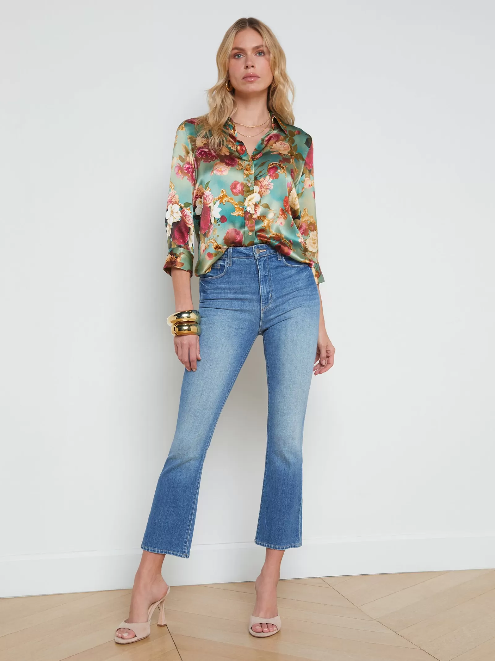 L'AGENCE Dani Silk Blouse< Spring Collection | Print Edition