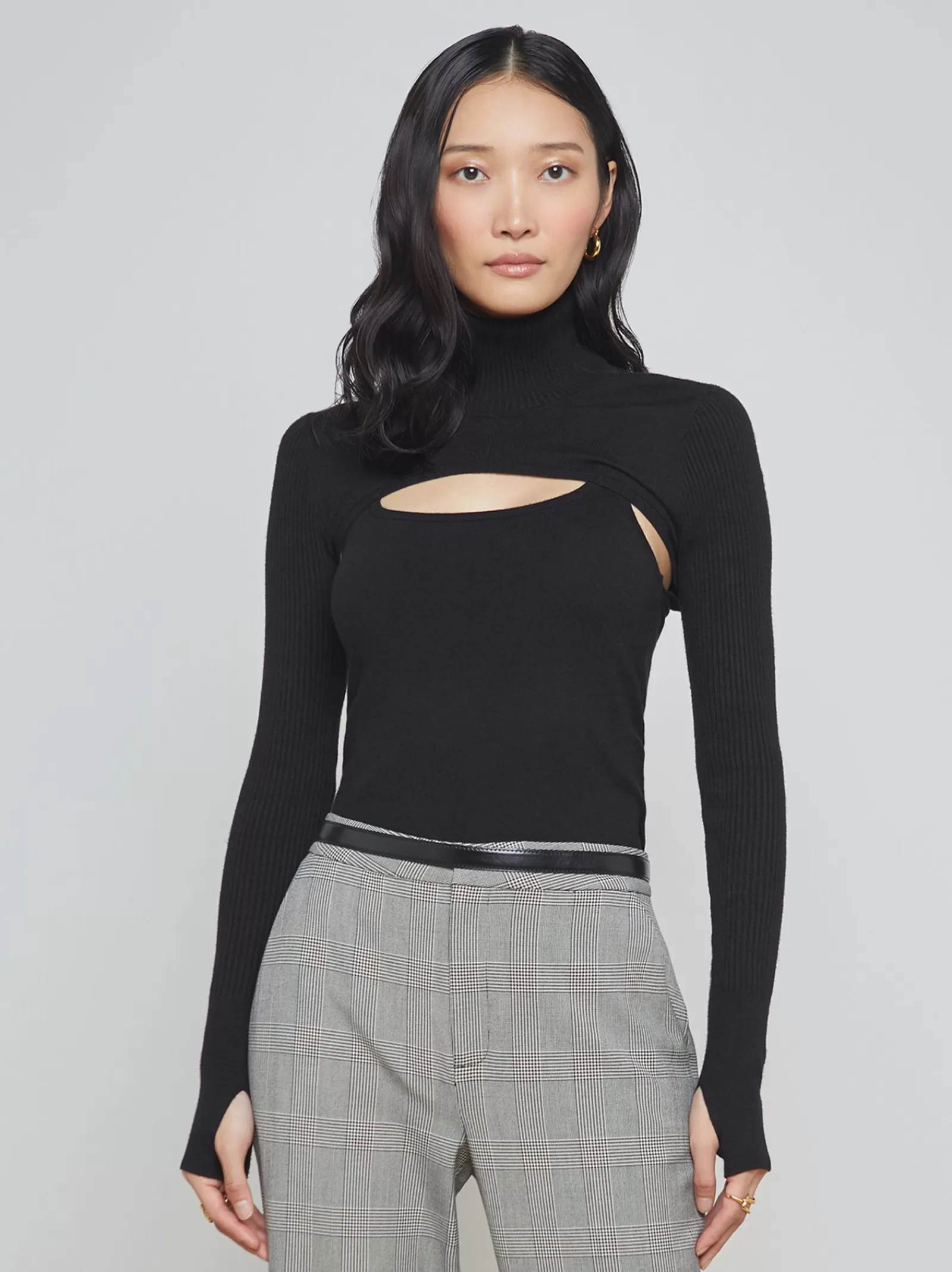 L'AGENCE Ember Top< All Things Black | Knitwear