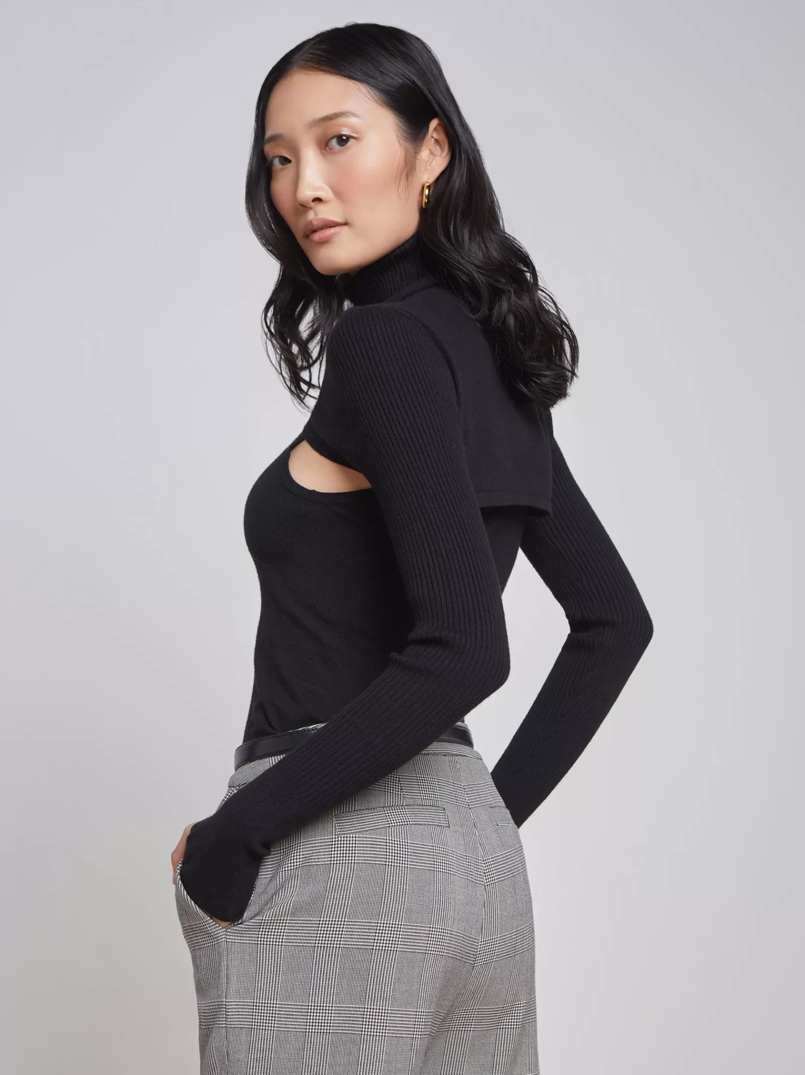 L'AGENCE Ember Top< All Things Black | Knitwear