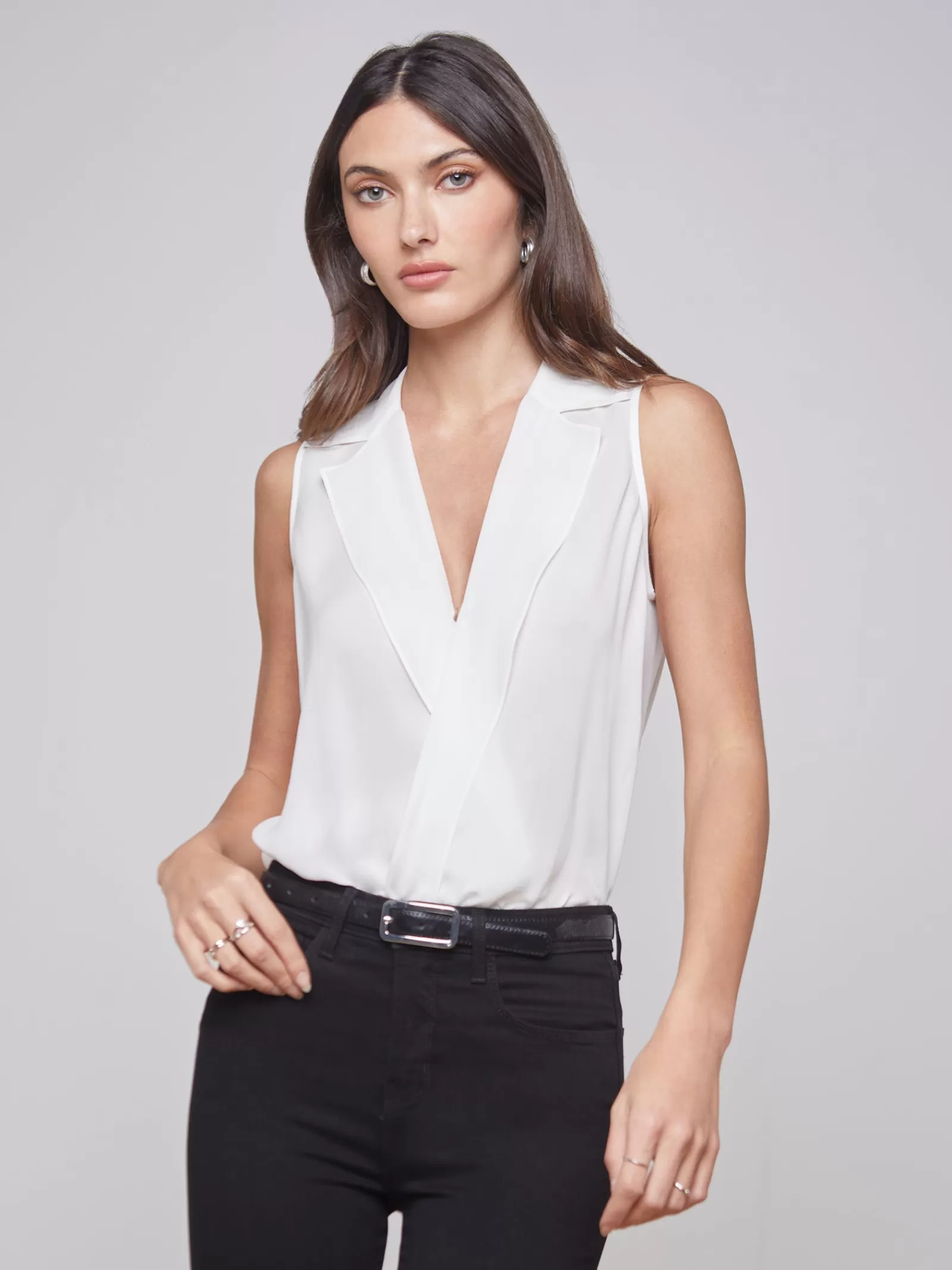 L'AGENCE Freja Blouse< Nouveau Whites | Essentials