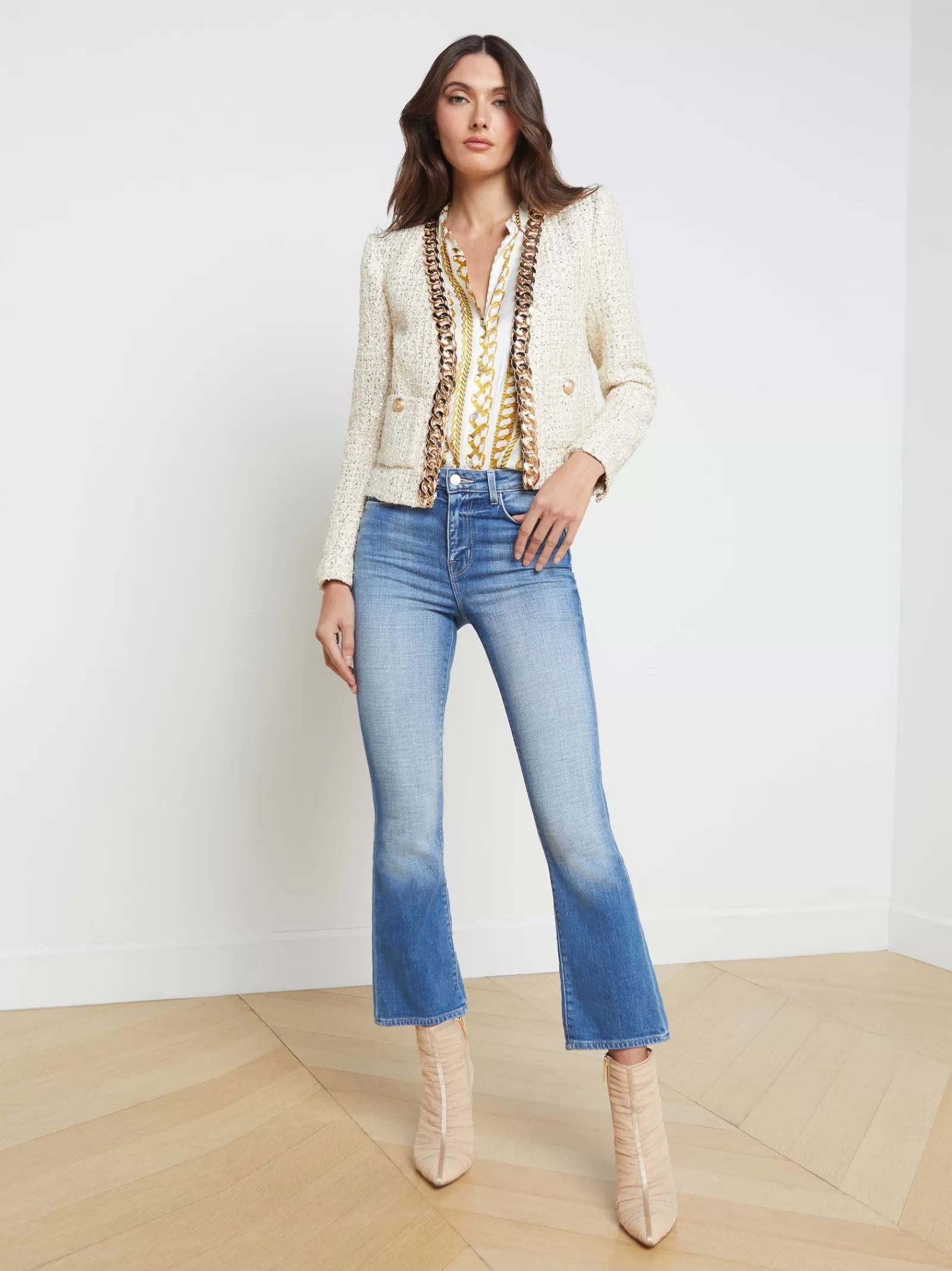 L'AGENCE Greta Chain Jacket< Resort Collection | Blazers & Jackets