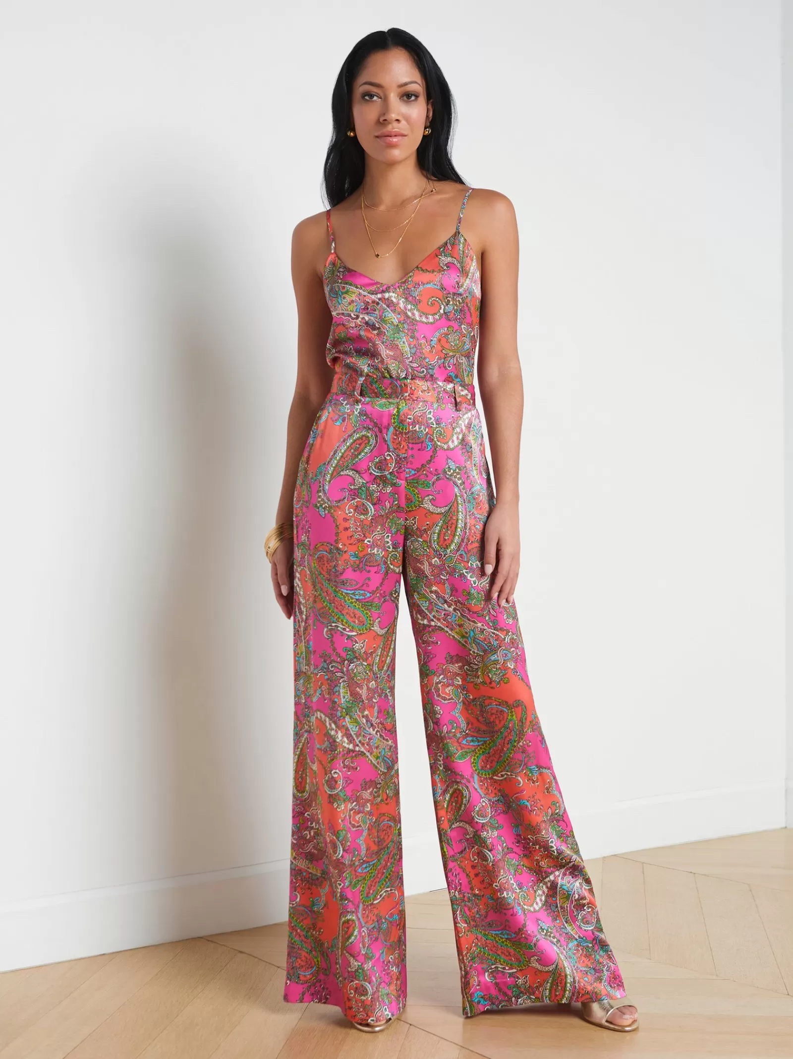 L'AGENCE Jane Silk Camisole< Sets | Print Edition