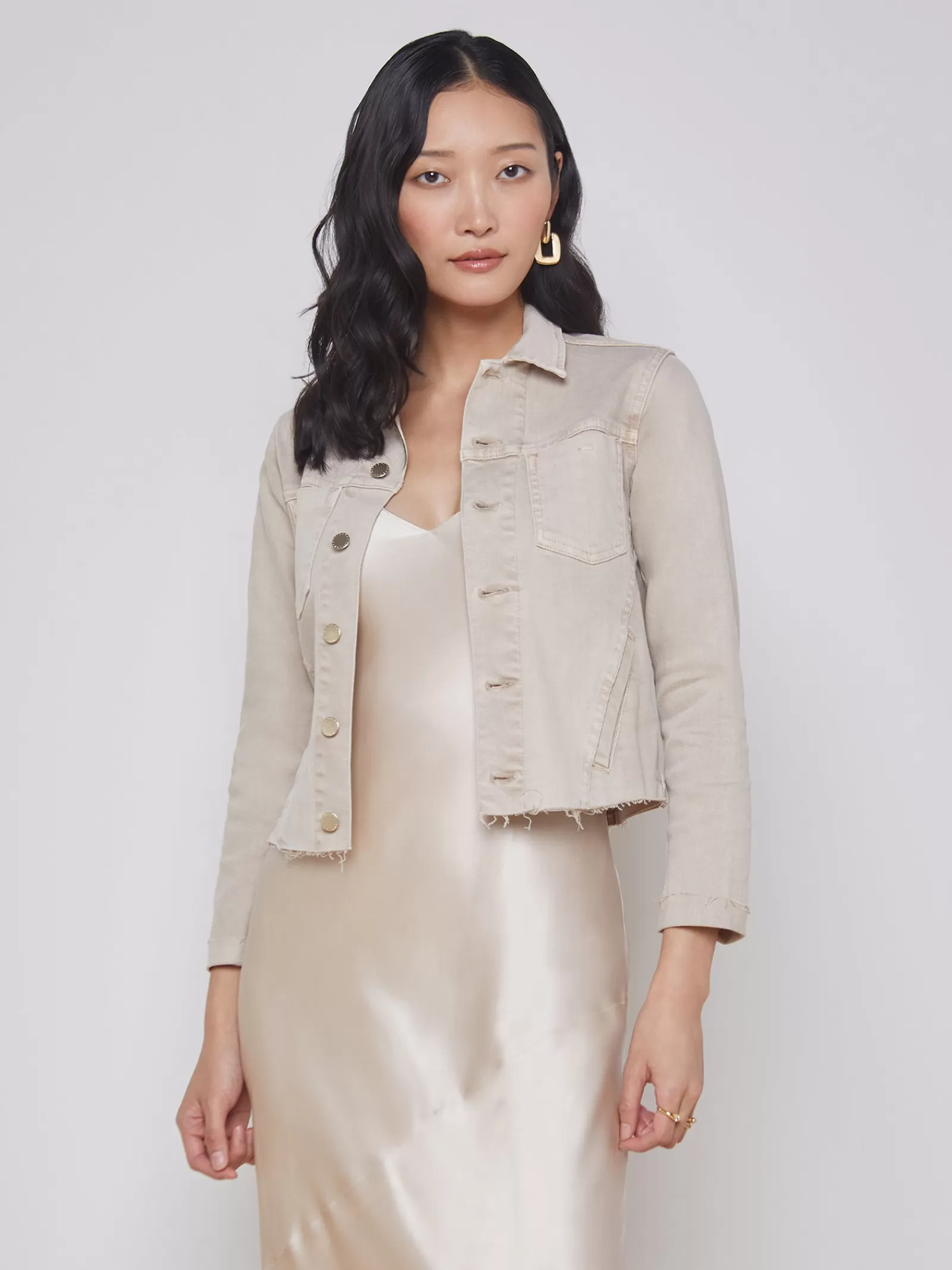 L'AGENCE Janelle Denim Jacket< Denim Jackets | Essentials