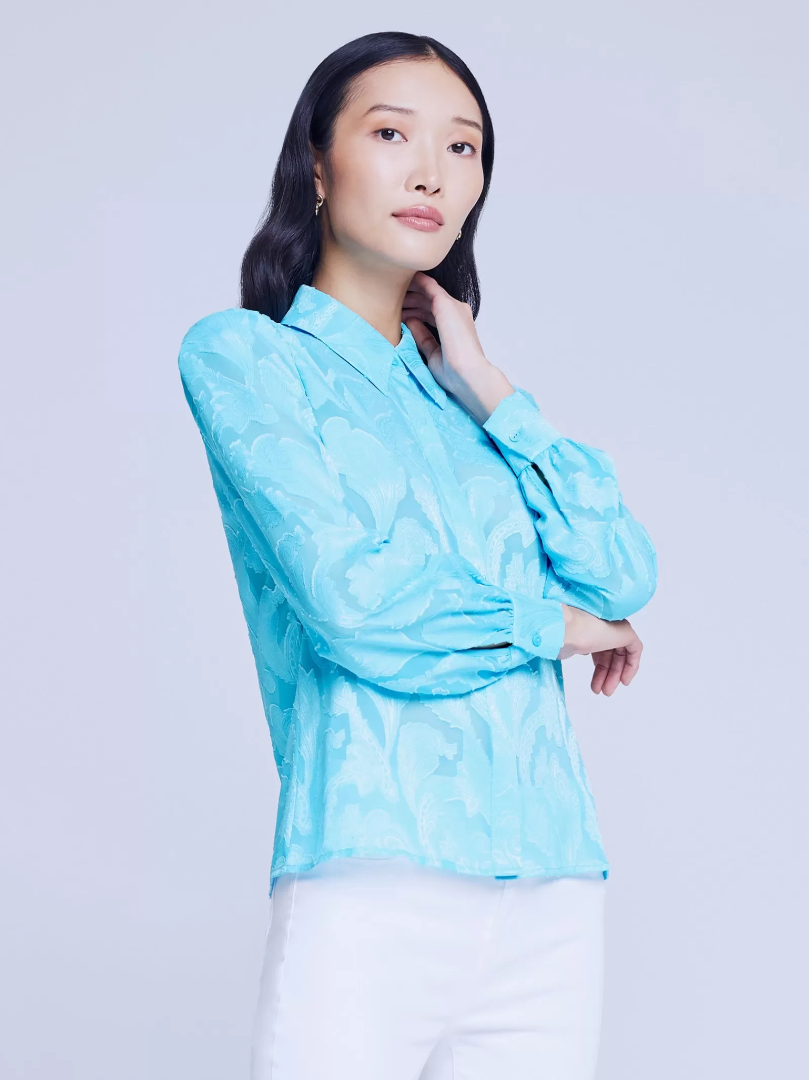 L'AGENCE Jenica Lace Blouse< Blouses & Tops