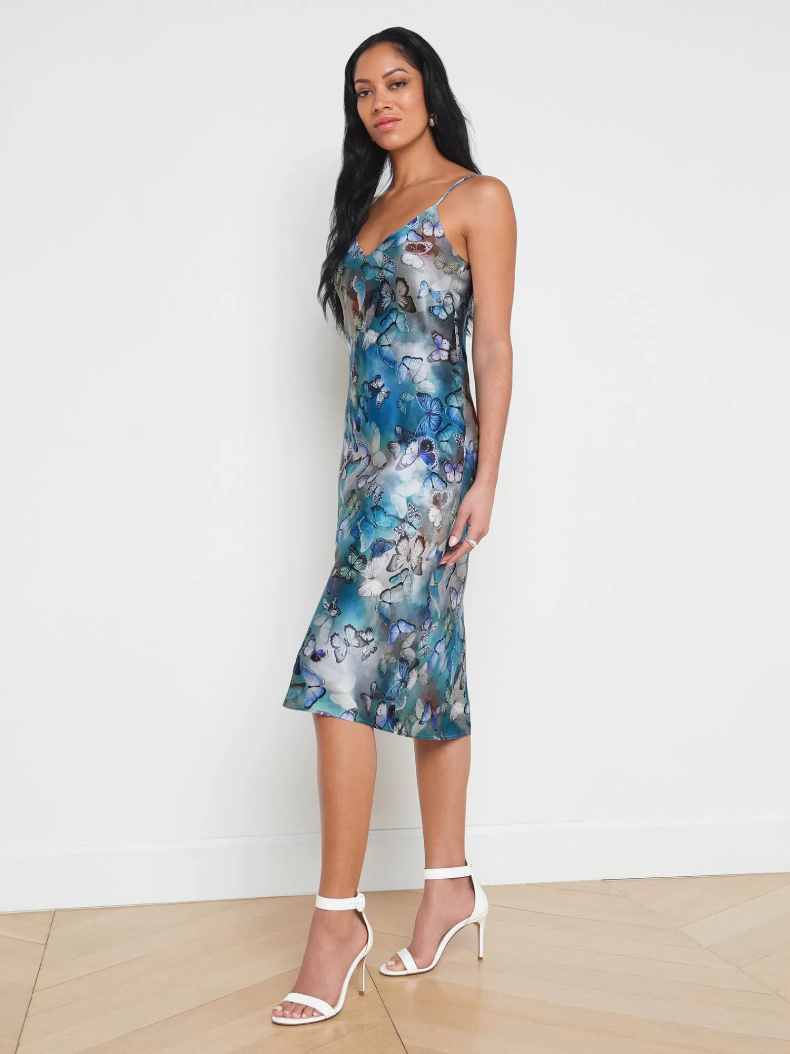 L'AGENCE Jodie Silk Slip Dress< Online Exclusives | Spring Collection