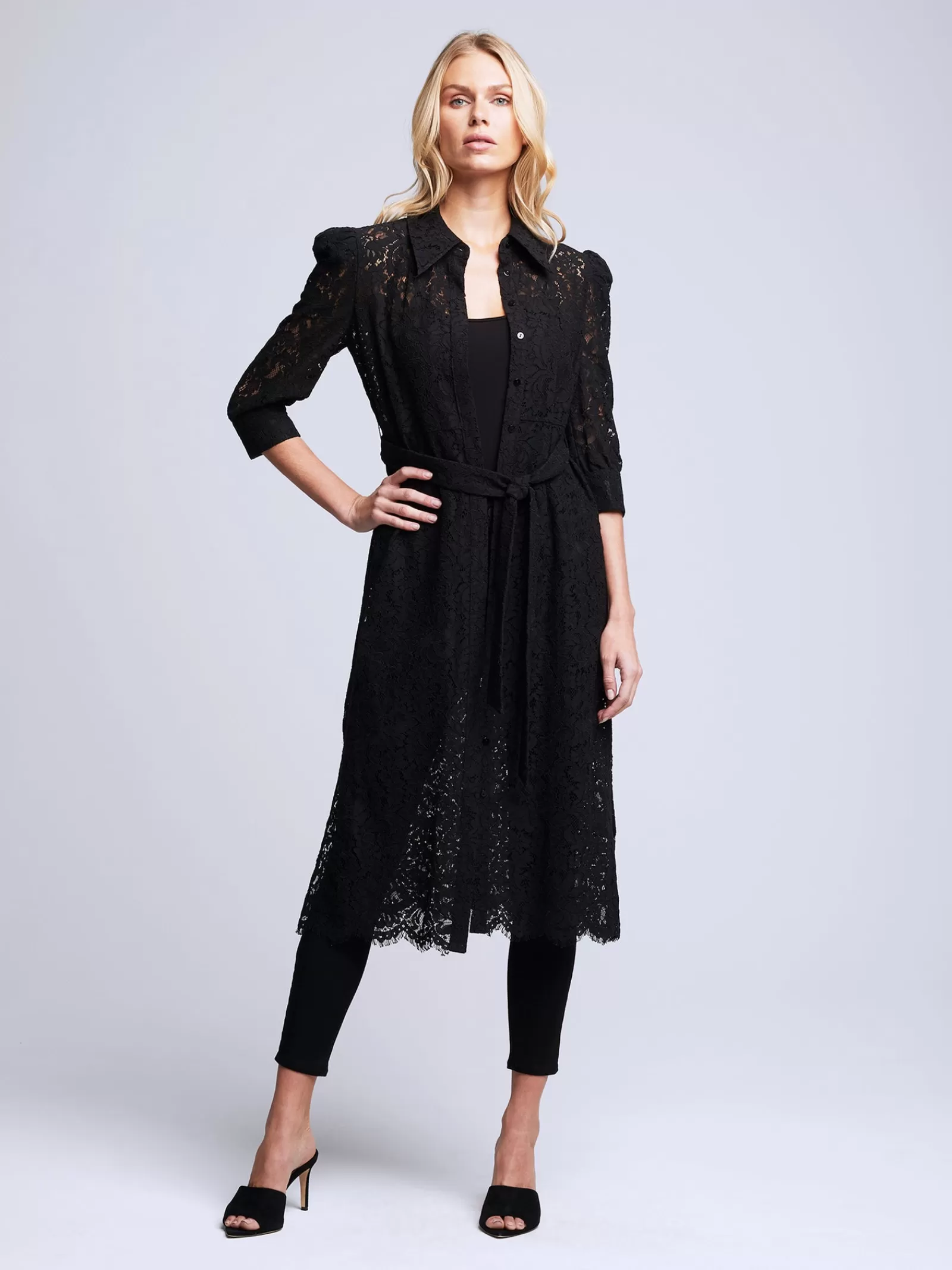 L'AGENCE Kaiya Dress< All Things Black | Dresses & Jumpsuits