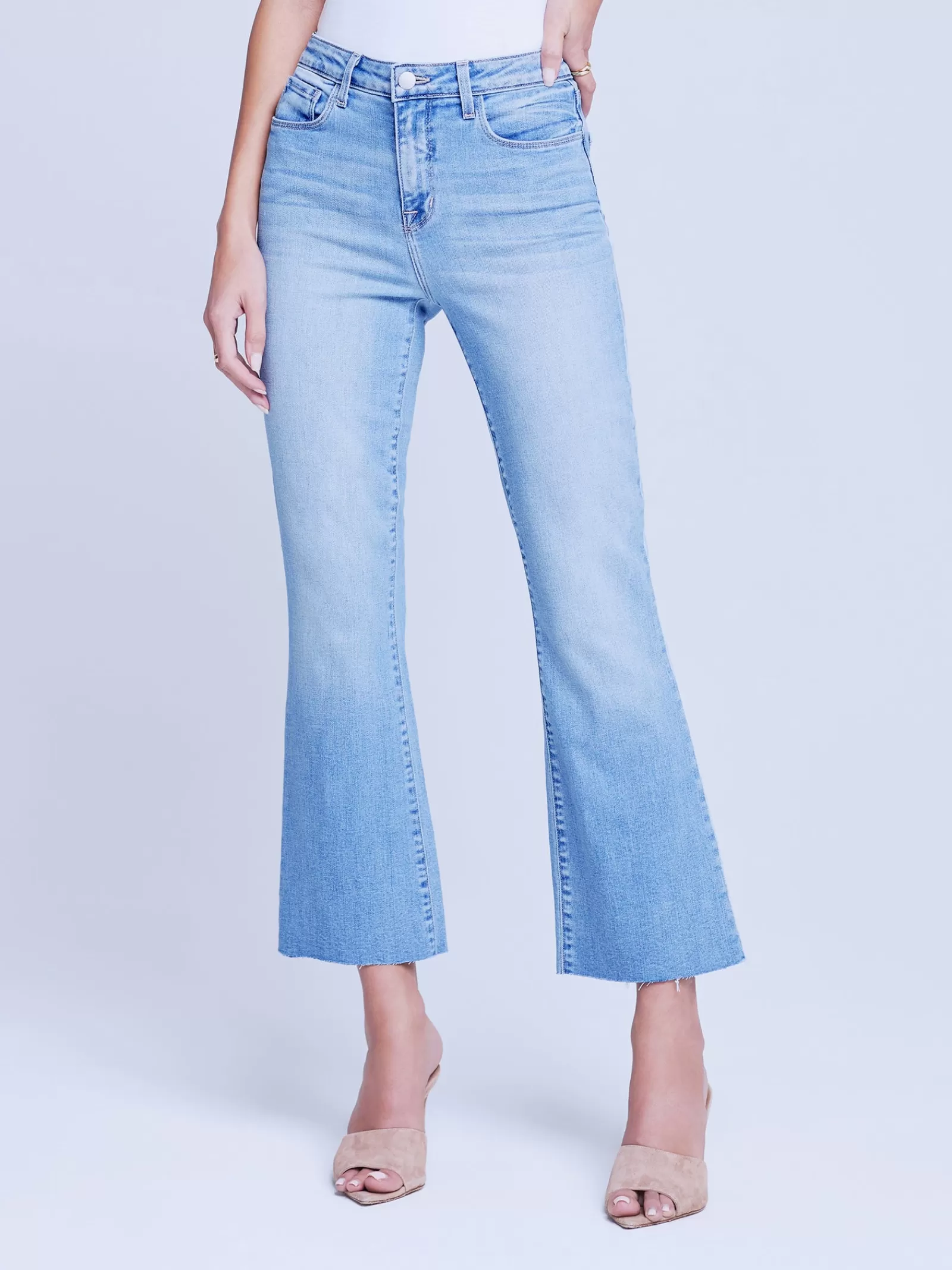 L'AGENCE Kendra Cropped Flare Jean< Petite | Flare & Bootcut