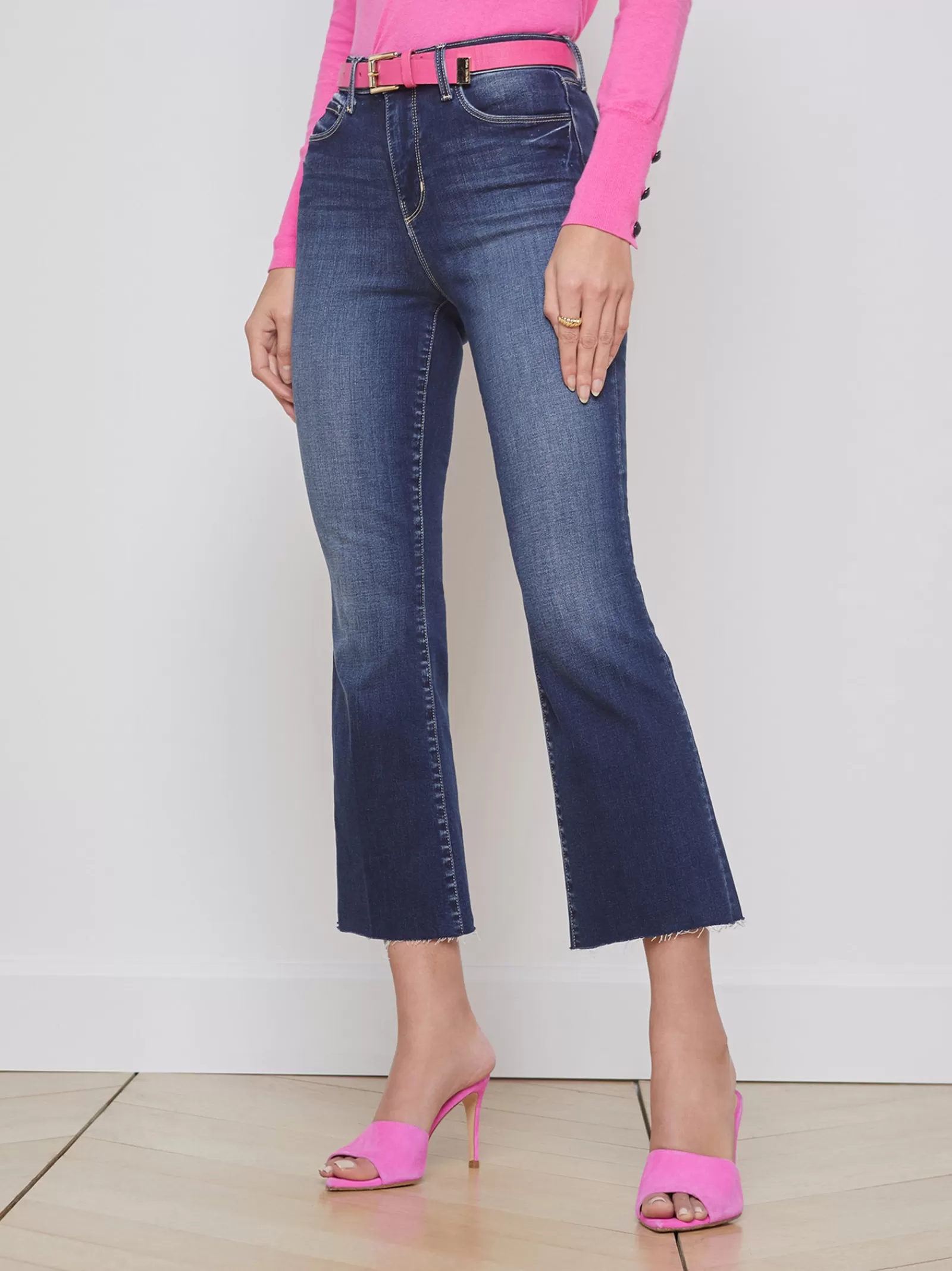 L'AGENCE Kendra Cropped Flare Jean< Petite | Flare & Bootcut