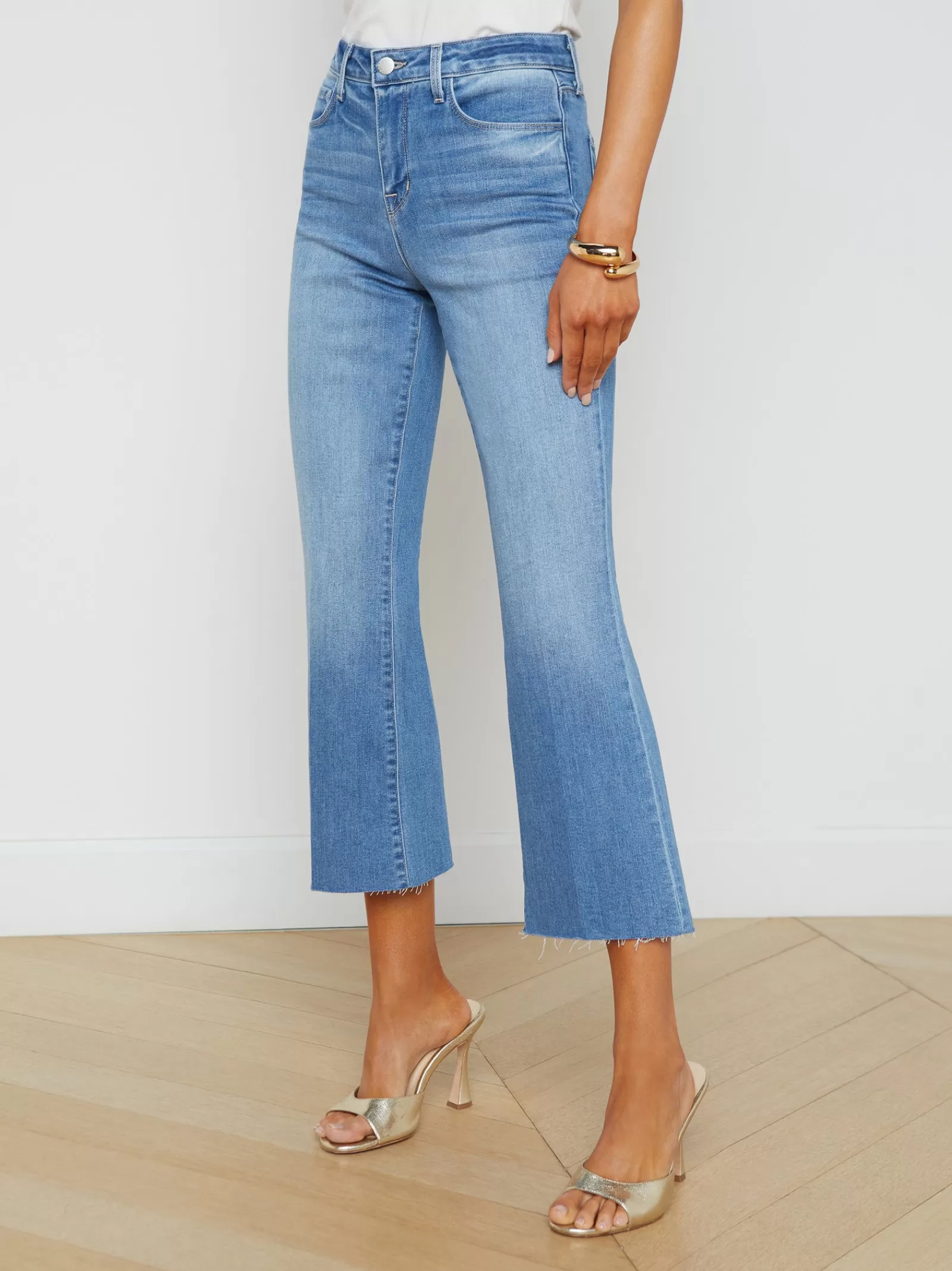 L'AGENCE Kendra Cropped Flare Jean< Petite | Flare & Bootcut