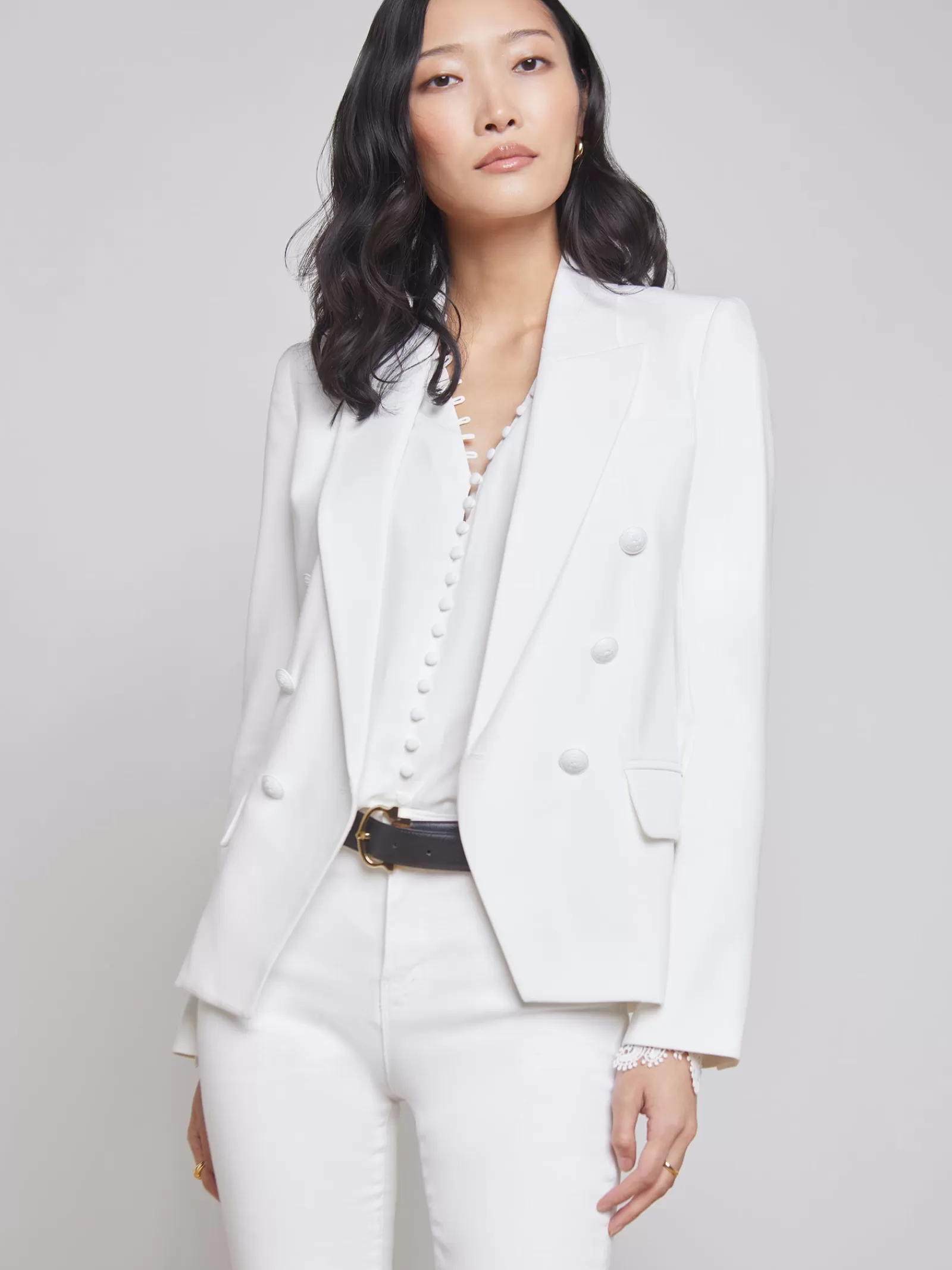 L'AGENCE Kenzie Blazer< Nouveau Whites | Sets