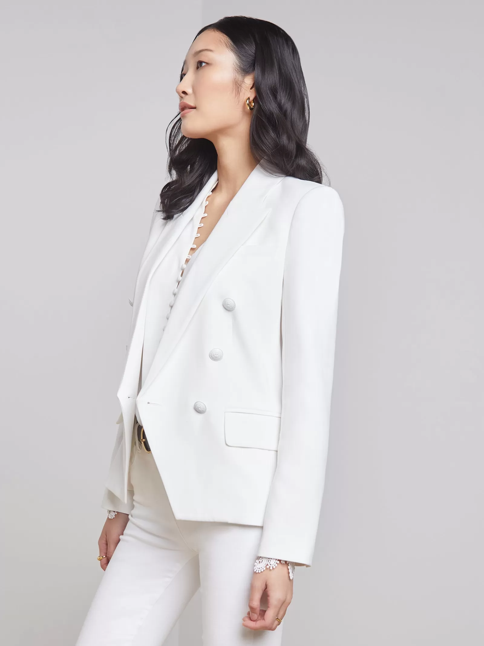 L'AGENCE Kenzie Blazer< Nouveau Whites | Sets