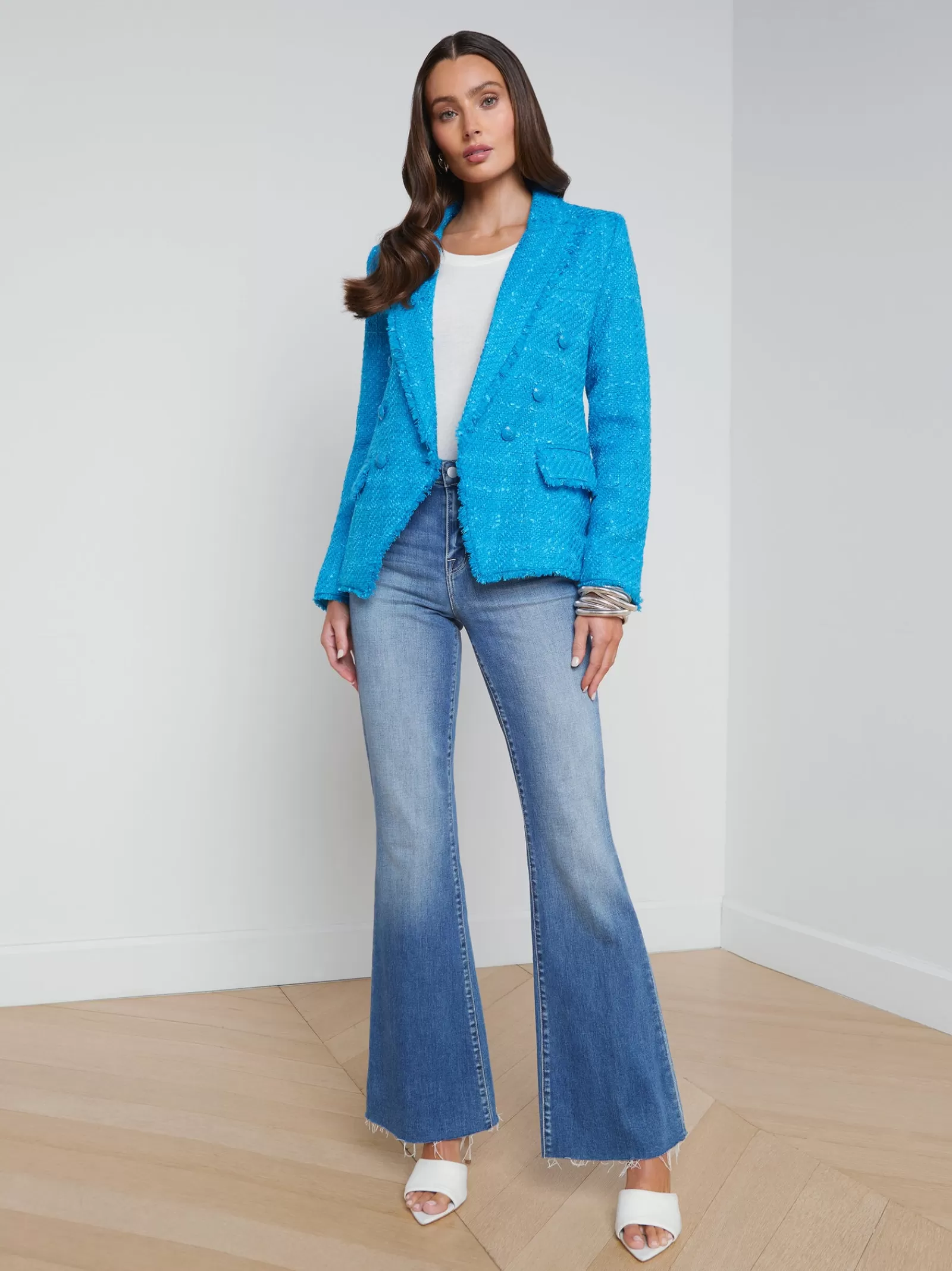 L'AGENCE Kenzie Fringe Blazer< Spring Collection | Blazers & Jackets