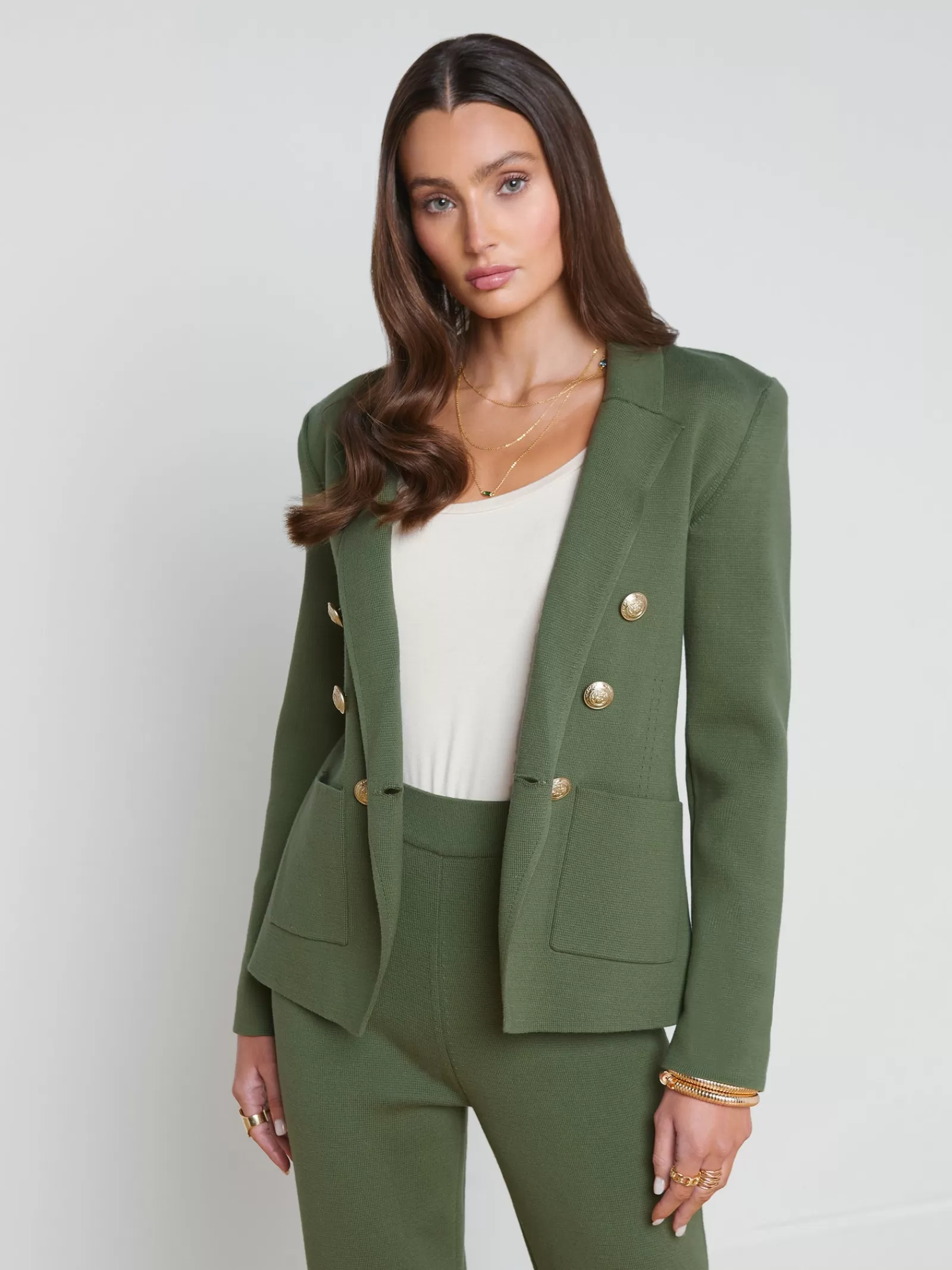 L'AGENCE Kenzie Knit Blazer< Sets | Spring Collection