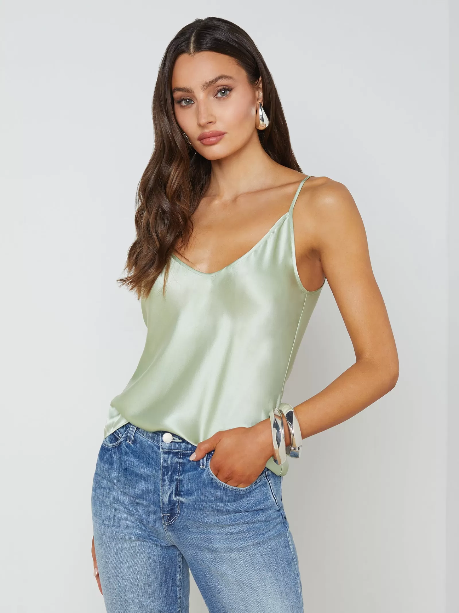 L'AGENCE Lexi Silk Camisole< Online Exclusives | Spring '24 Catalog