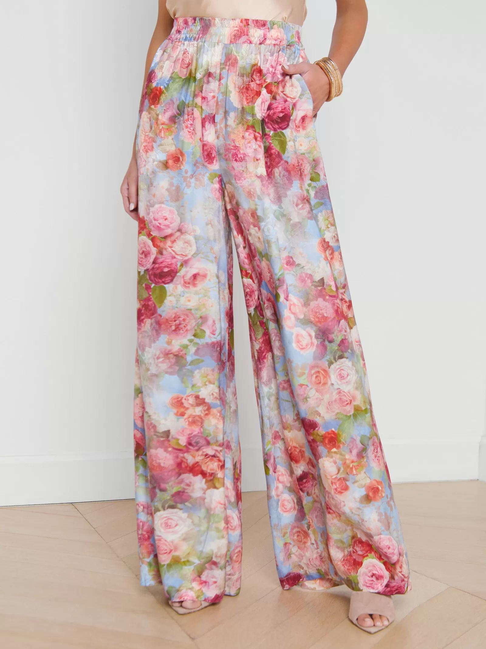 L'AGENCE Lillian Wide-Leg Pant< Sets | Print Edition