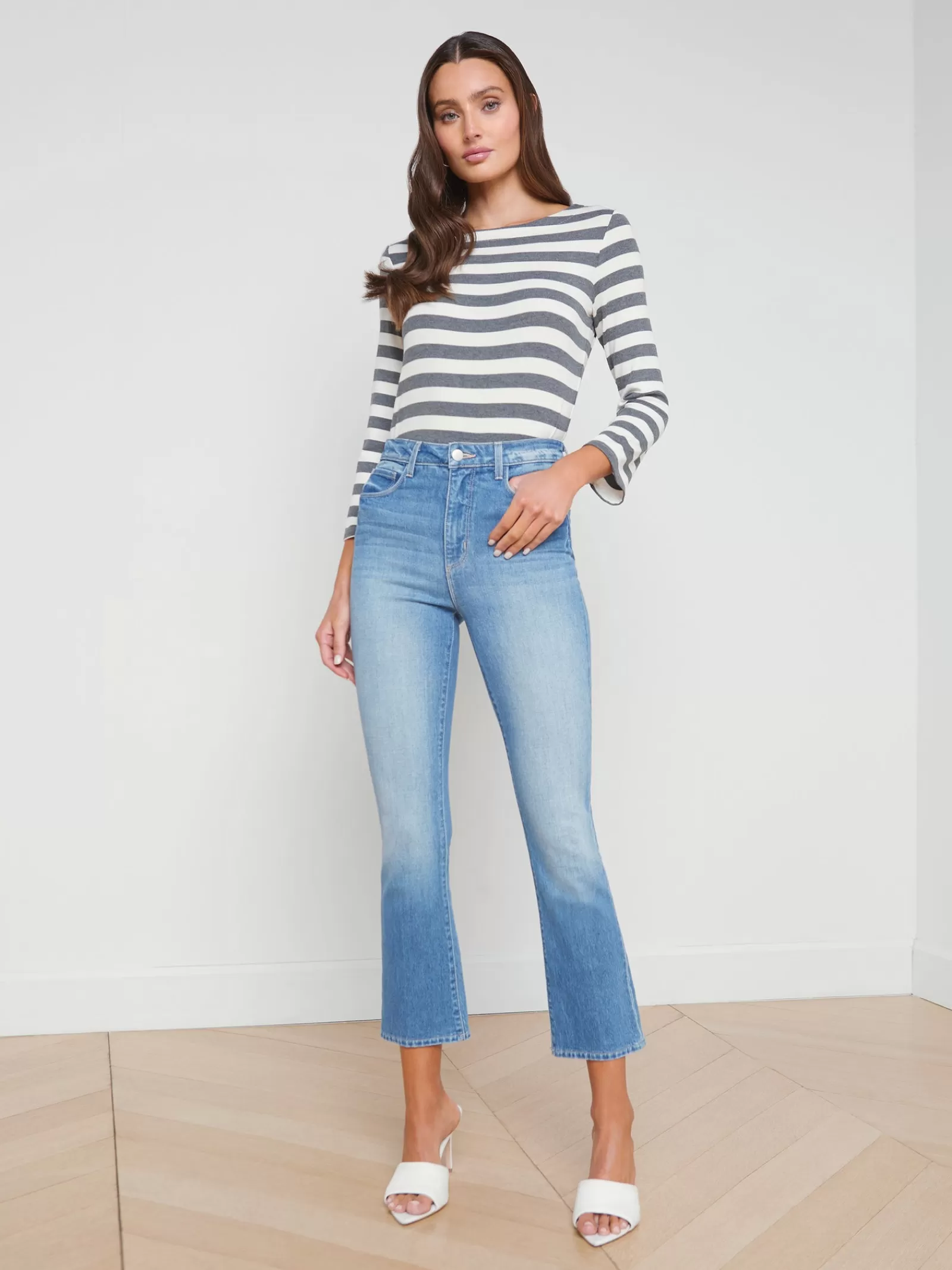 L'AGENCE Lucille Boatneck Top< Spring Collection