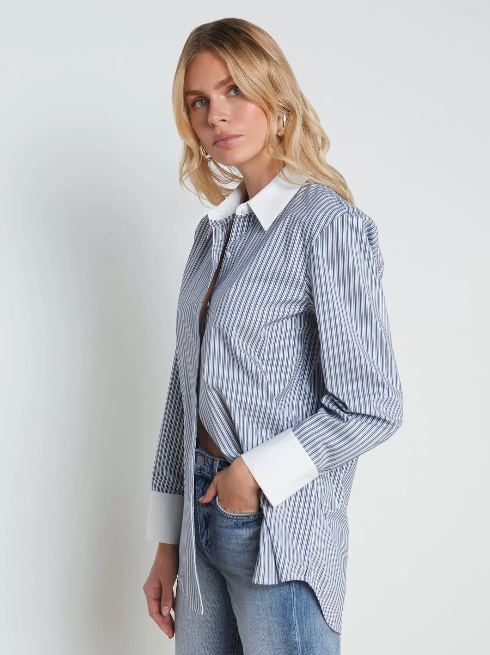 L'AGENCE Malia Cotton-Blend Tunic< Spring Collection | Blouses & Tops