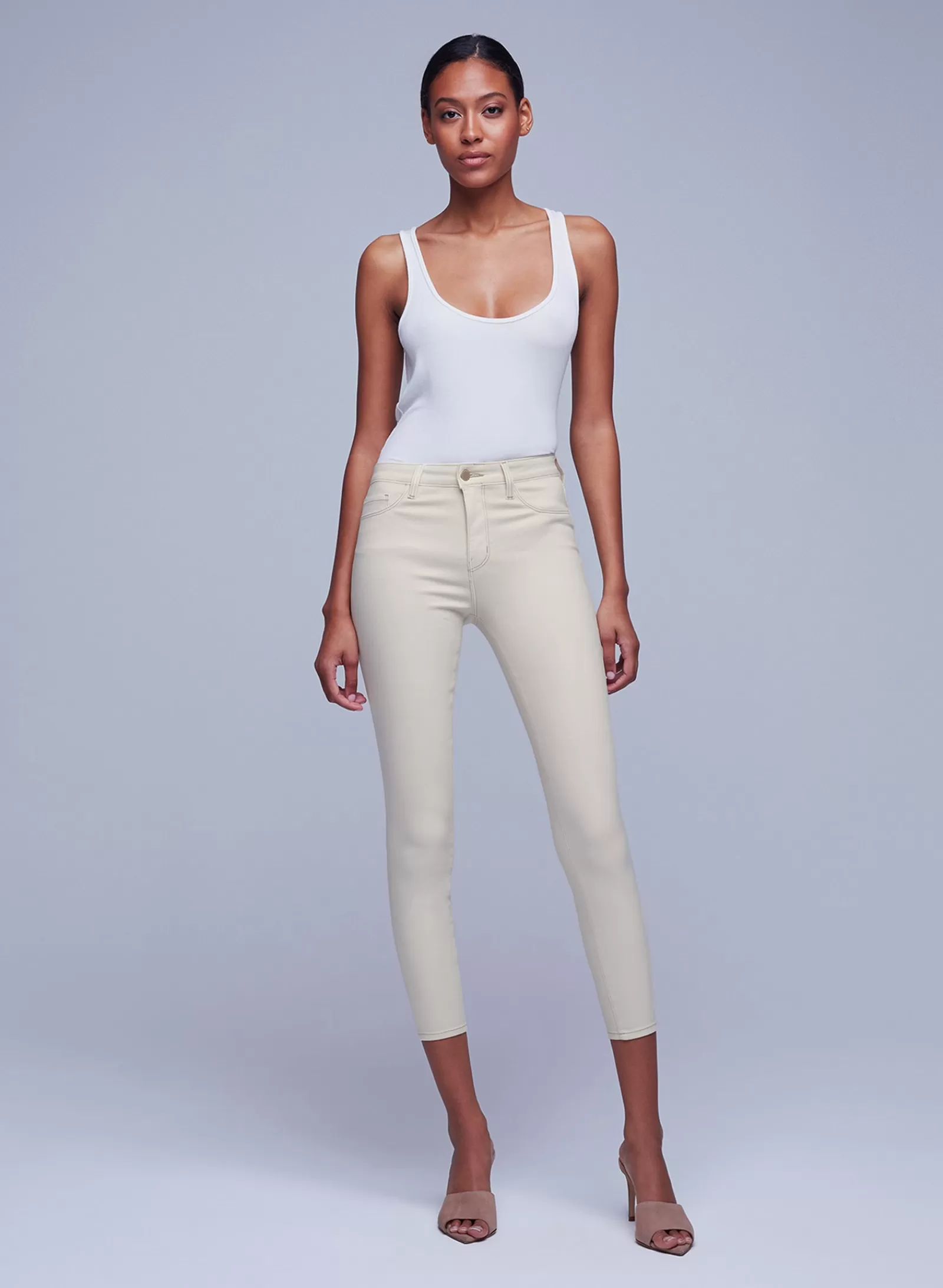 L'AGENCE Margot Coated Skinny Jean< Petite | Skinny
