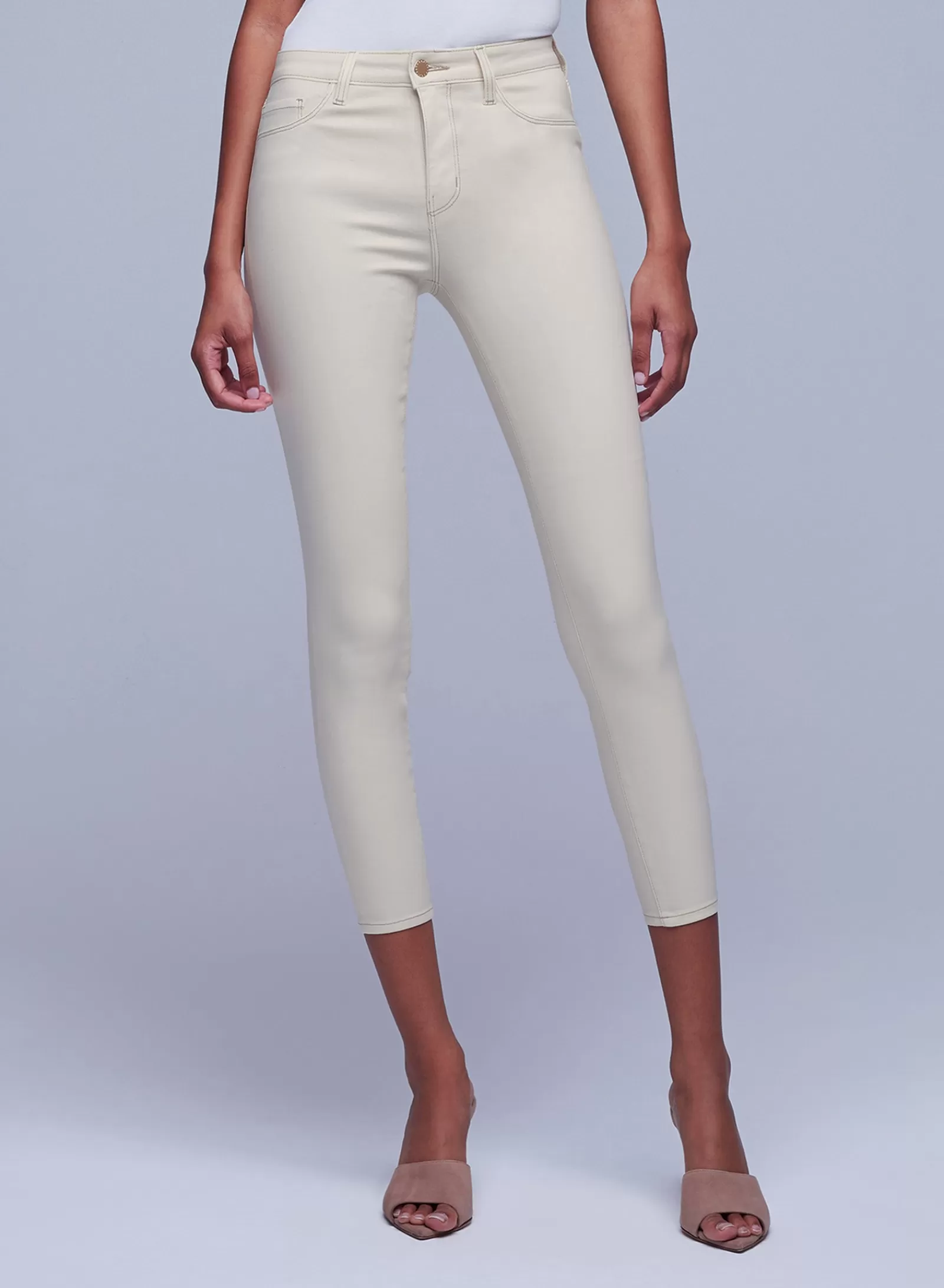 L'AGENCE Margot Coated Skinny Jean< Petite | Skinny