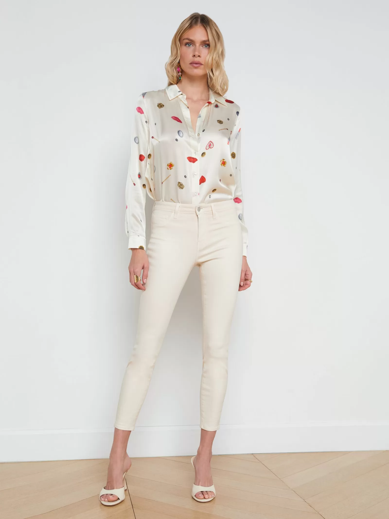 L'AGENCE Margot Coated Skinny Jean< Petite | Skinny