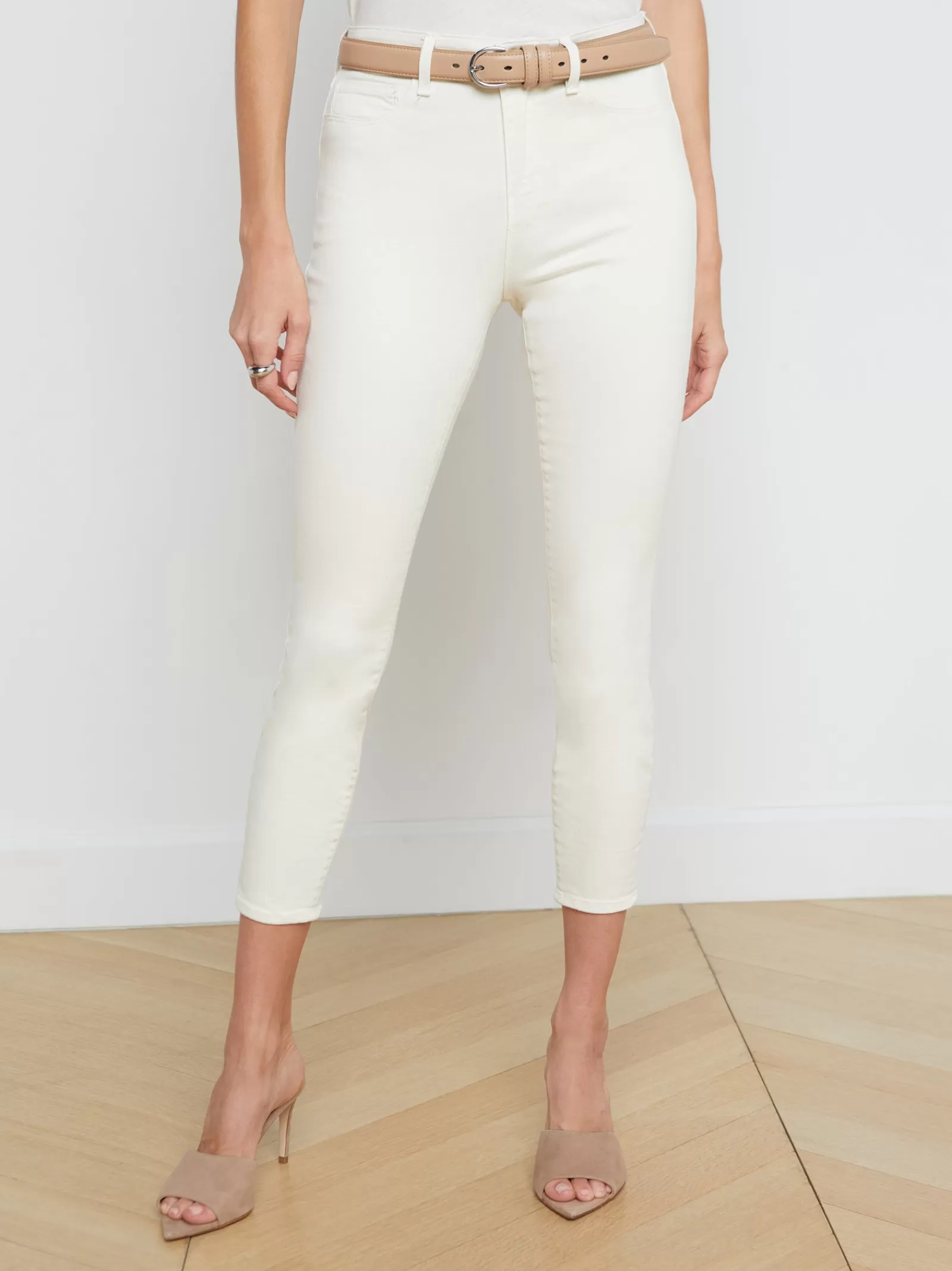 L'AGENCE Margot Skinny Jean< Nouveau Whites | Petite