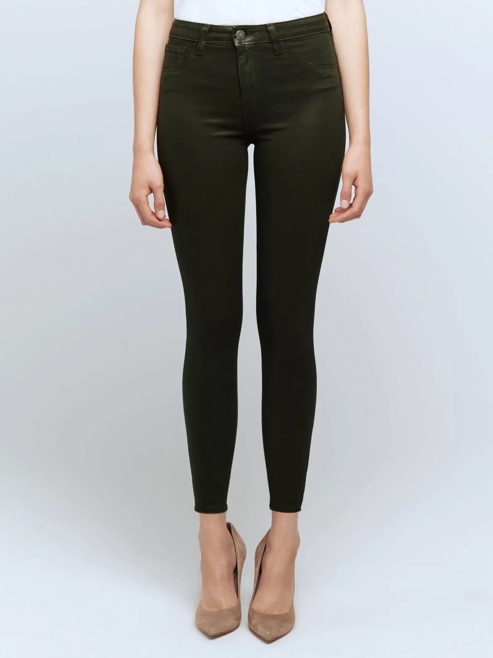 L'AGENCE Marguerite Coated Jean< Skinny | Coated Denim