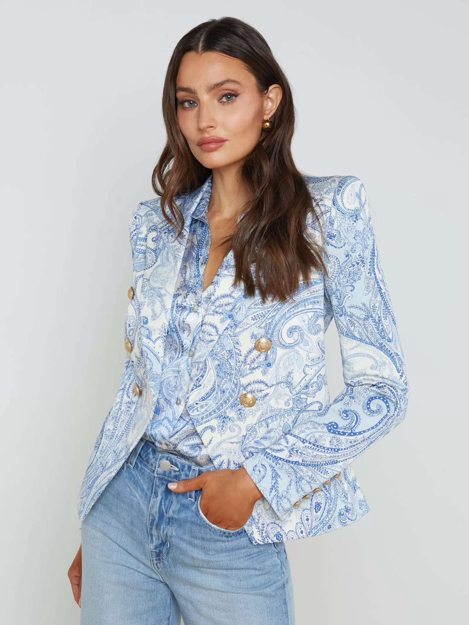 L'AGENCE Marie Slim-Fit Blazer< Spring '24 Catalog | Print Edition