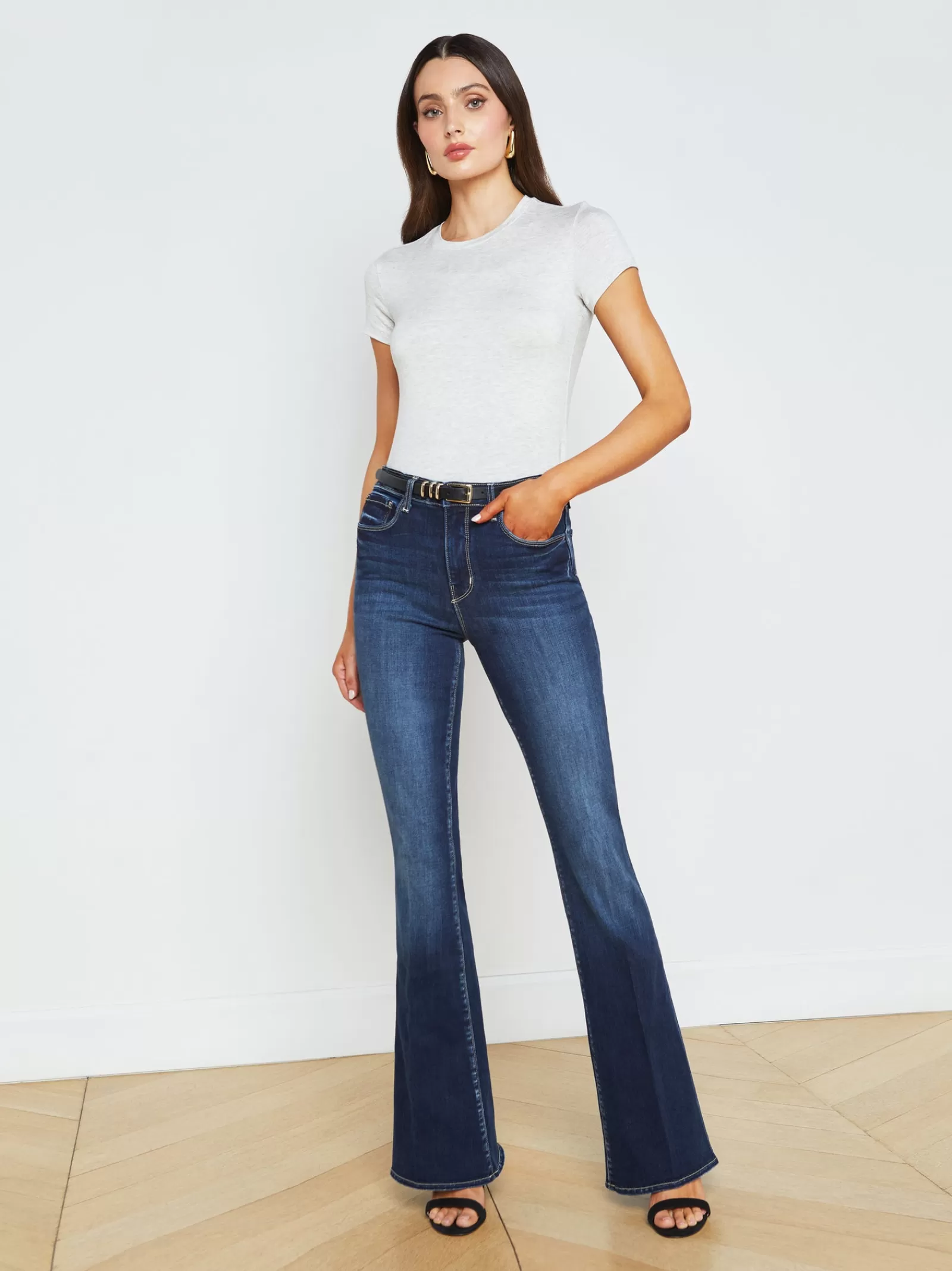 L'AGENCE Marty Flare Jean< Flare & Bootcut