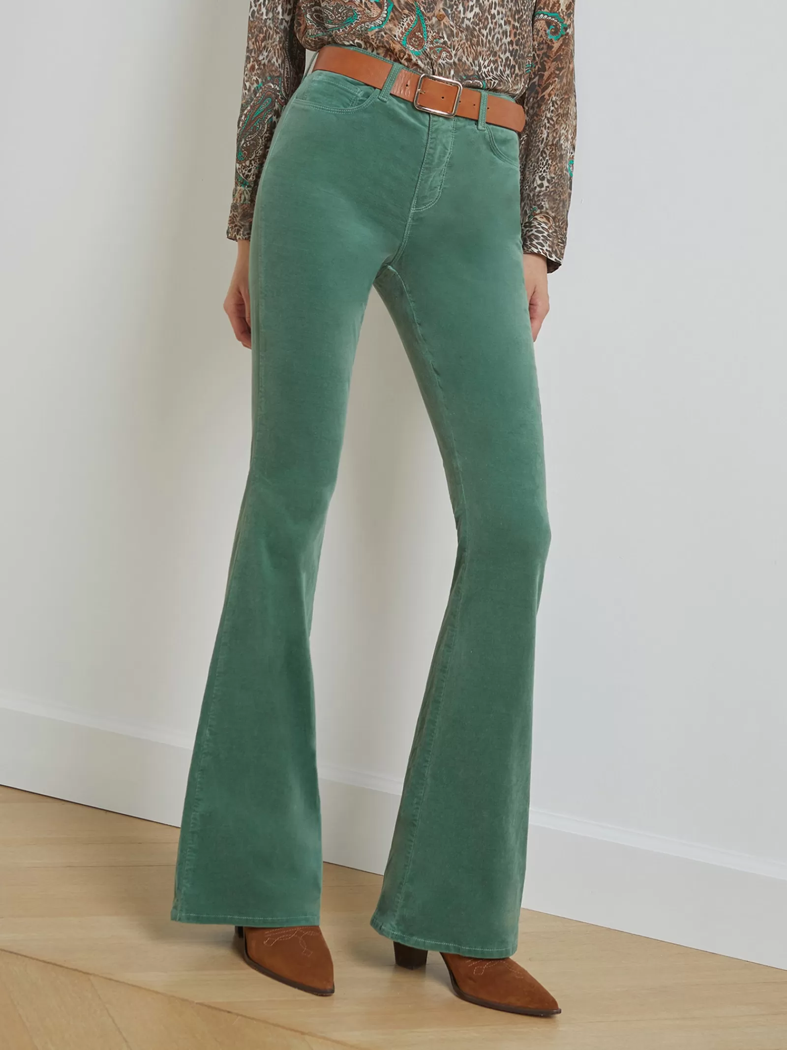 L'AGENCE Marty Velvet Jean< Flare & Bootcut | Velvet Denim