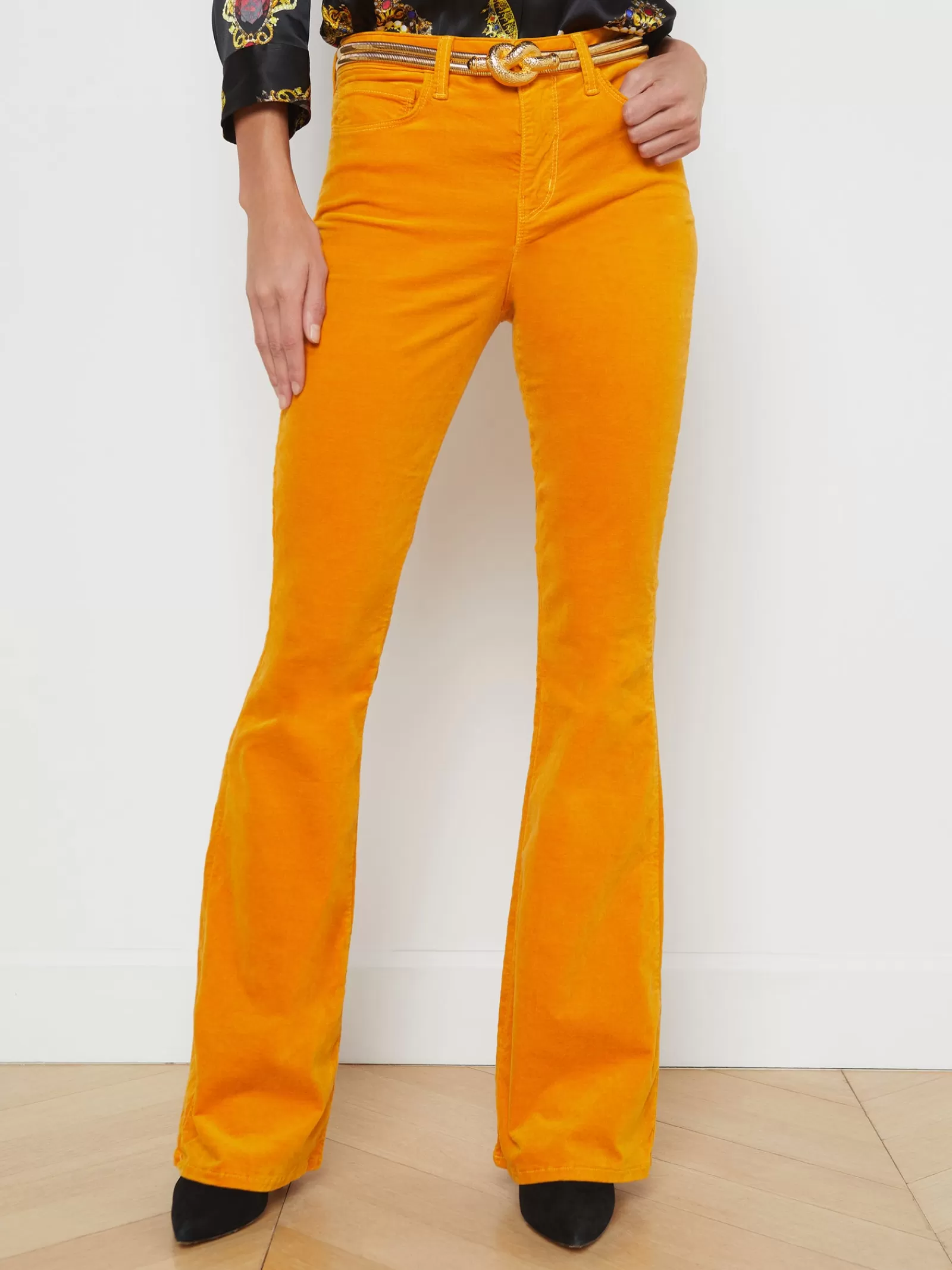 L'AGENCE Marty Velvet Jean< Flare & Bootcut | Velvet Denim
