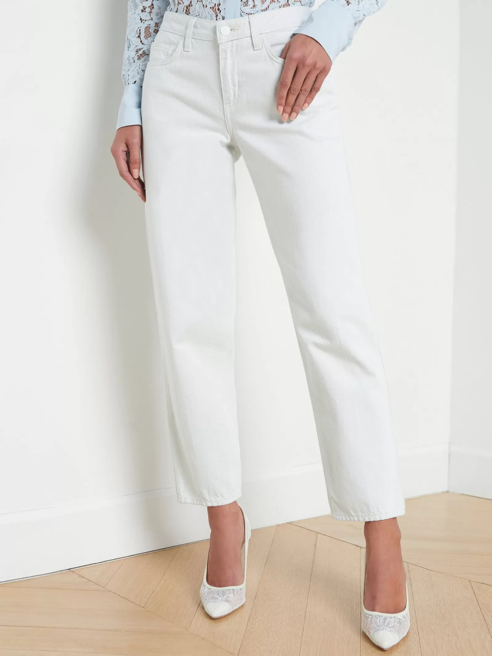 L'AGENCE Mateo Slouchy Straight-Leg Jean< Spring '24 Catalog | Straight