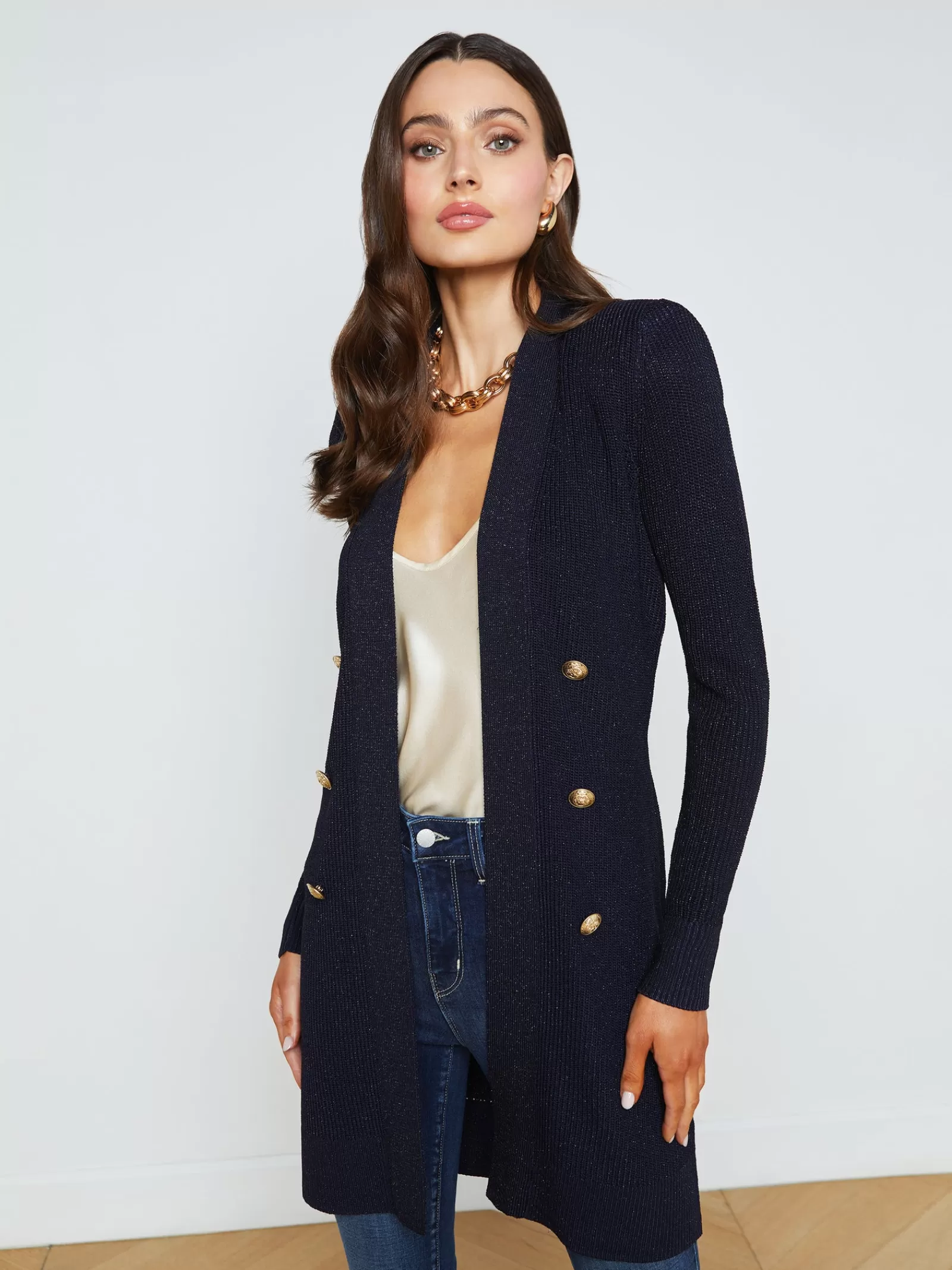 L'AGENCE Noe Wrap Cardigan< Spring Collection | Knitwear