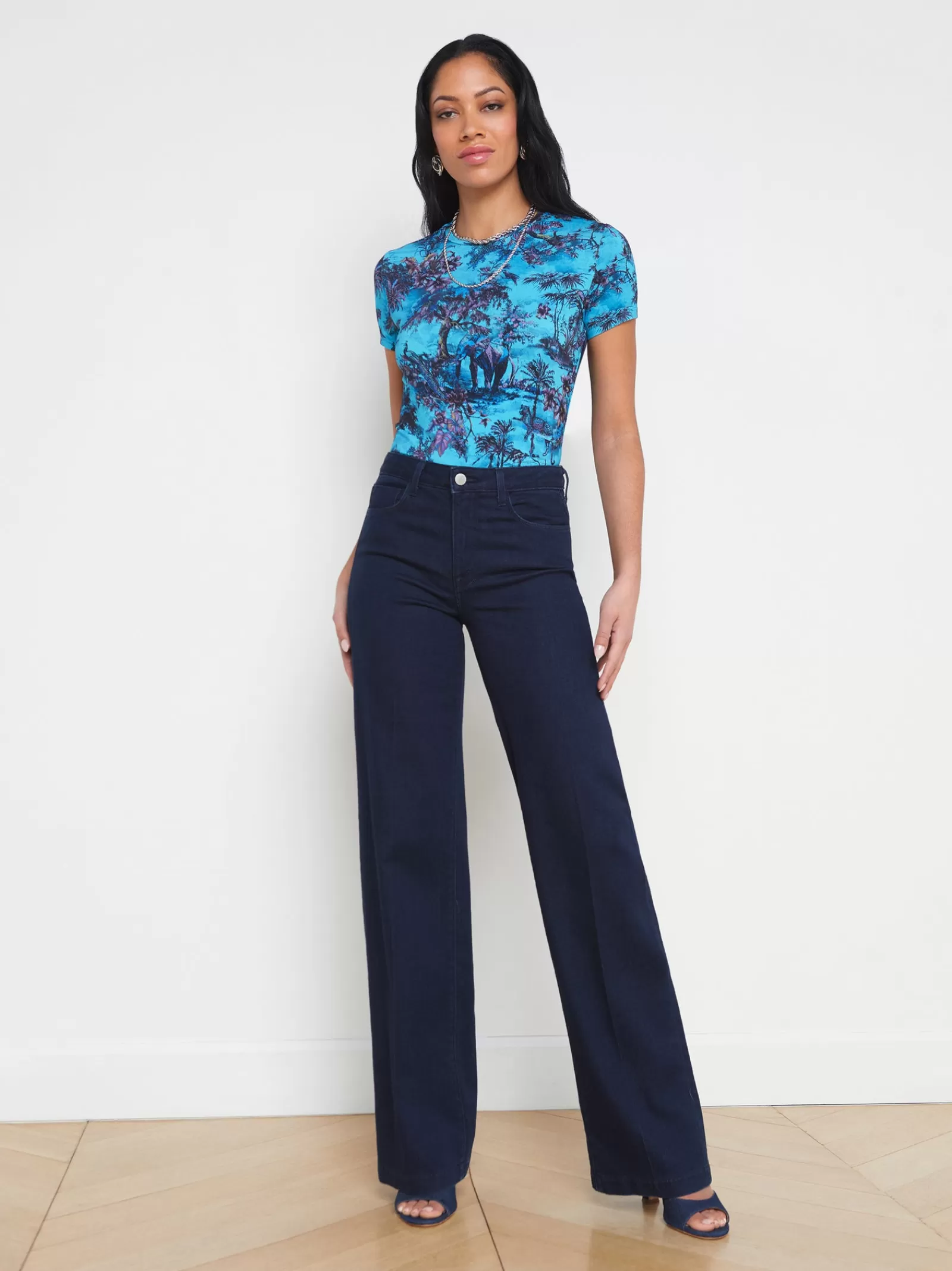 L'AGENCE Ressi Fitted Tee< Back in Stock | Spring Collection