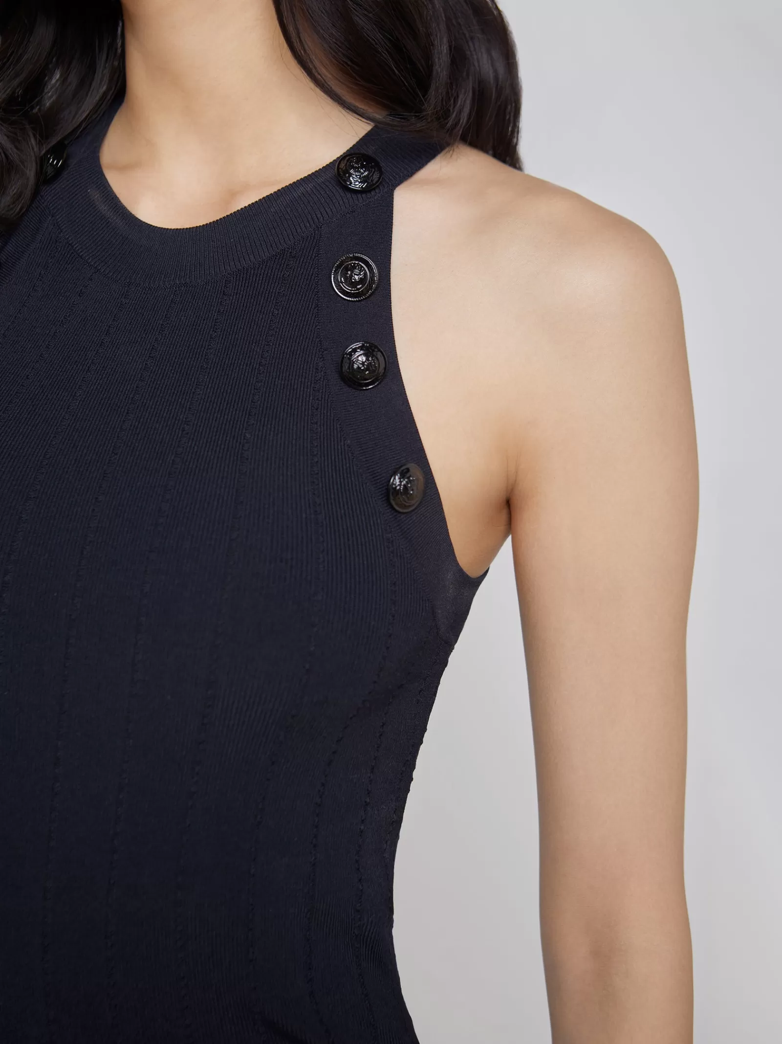 L'AGENCE Rosemary Tank< All Things Black | Knitwear