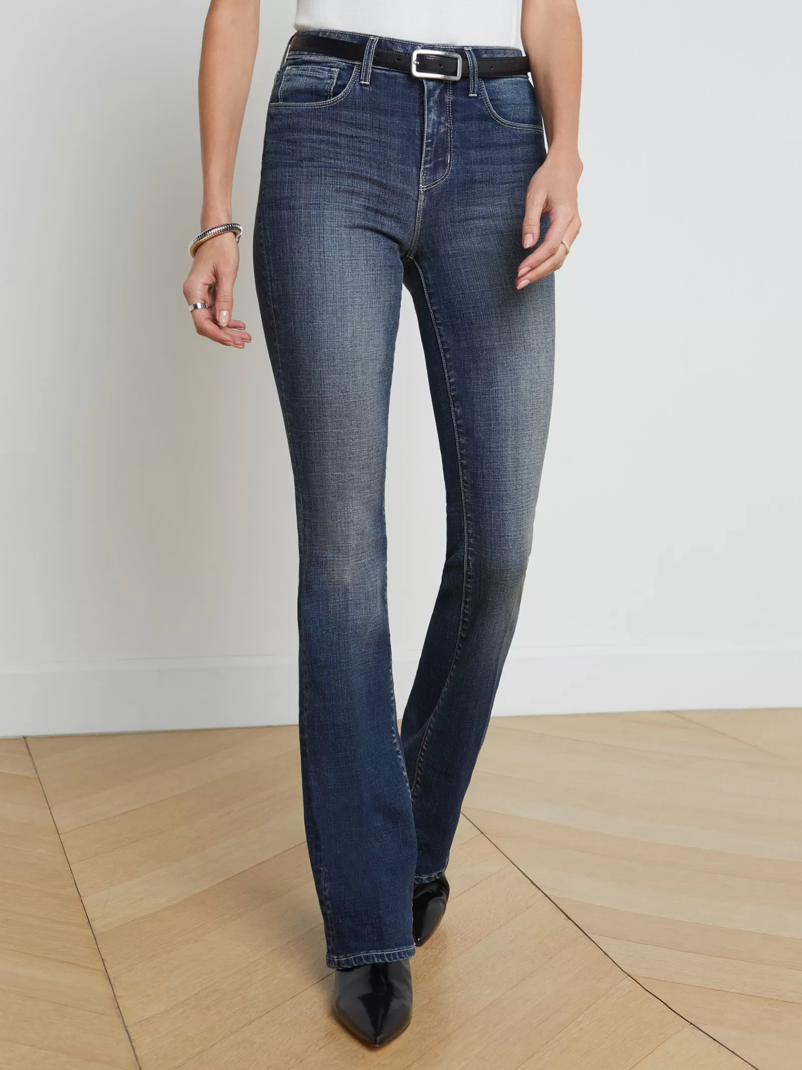 L'AGENCE Selma Bootcut Jean< Straight