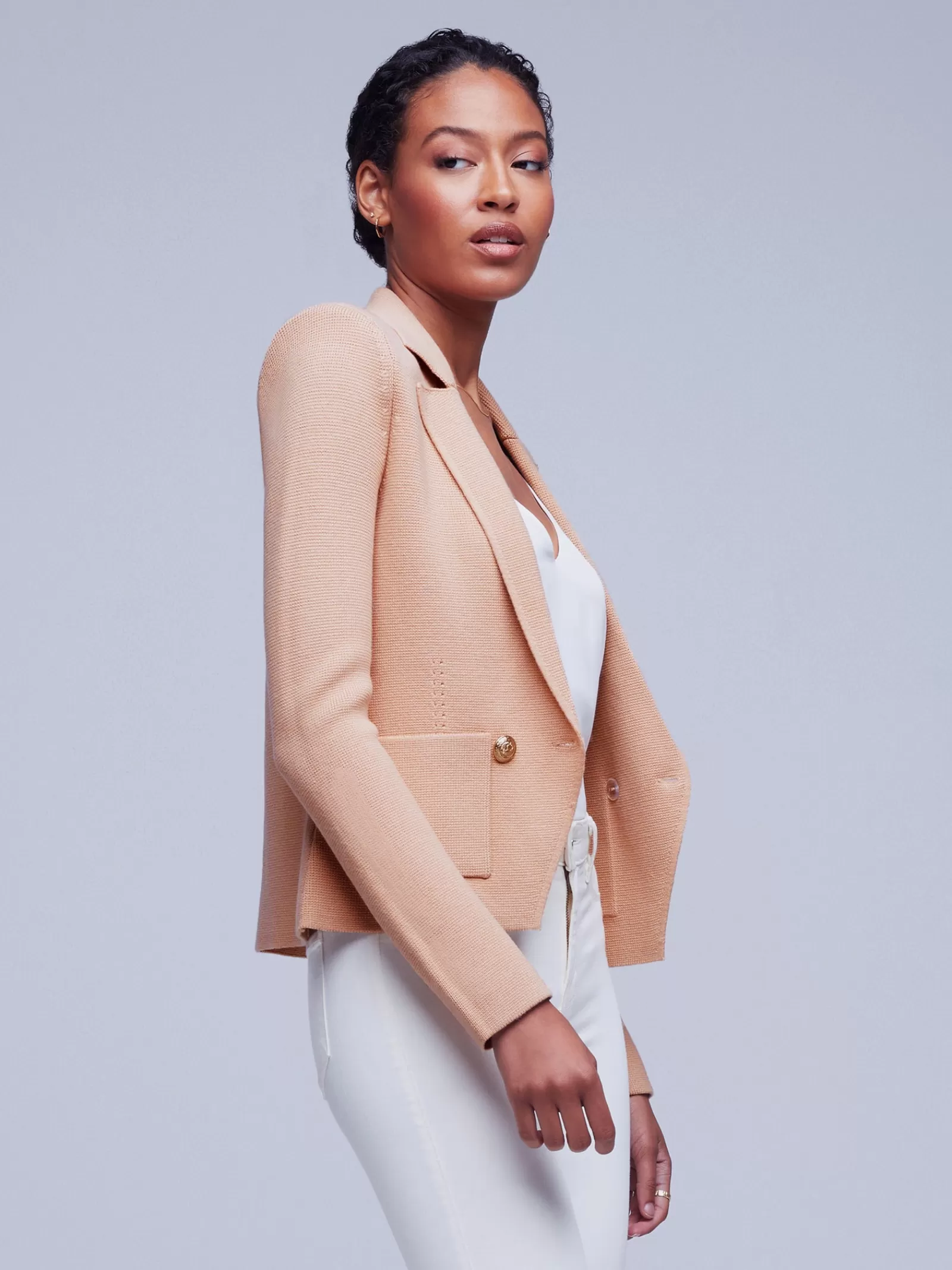 L'AGENCE Sofia Knit Blazer< Back in Stock | Knitwear