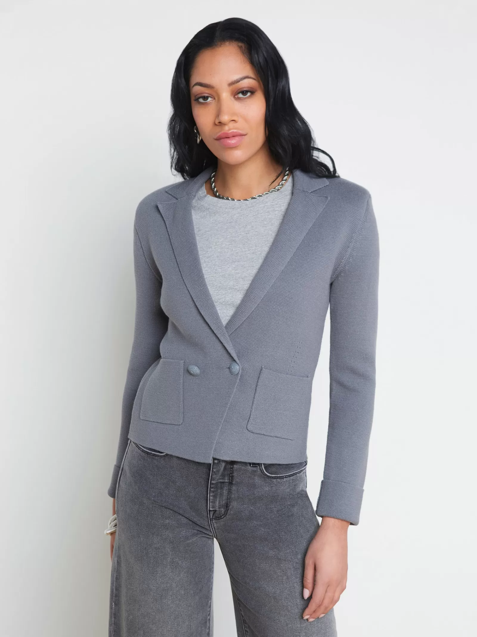 L'AGENCE Sofia Knit Blazer< Spring Collection | Knitwear